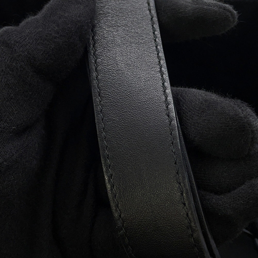 Christian Dior Macro Cannage Toujours Medium Leather Handbag M2821OSNW_M900 Black Women's — Like New