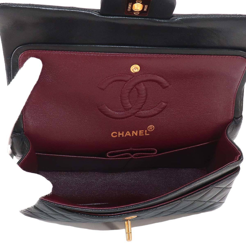 Chanel Matelasse 23 Chain Shoulder Handbag, Lambskin, Black, A01113, Gold Hardware — Like New