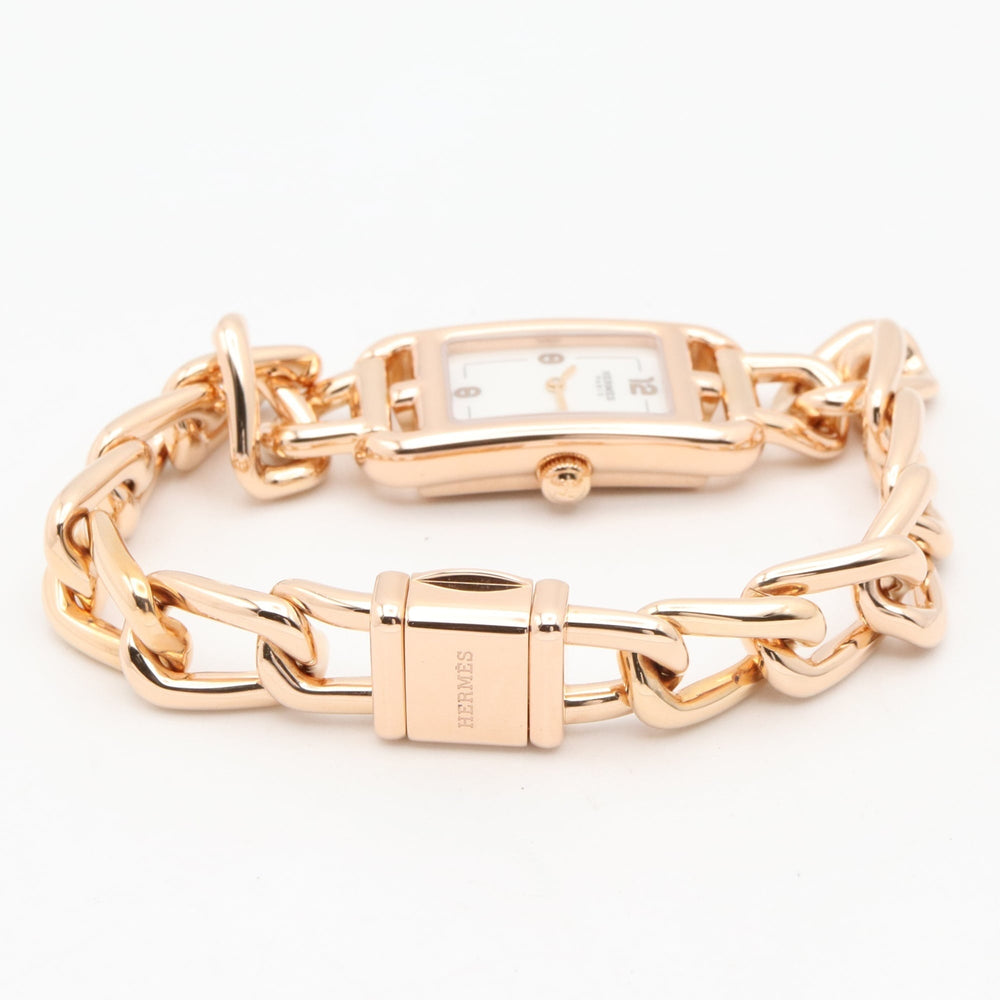 Hermes Nantucket PM 29mm Watch, 18K Pink Gold (PG), Women's, White/White Shell, NA2.170 — Very Good