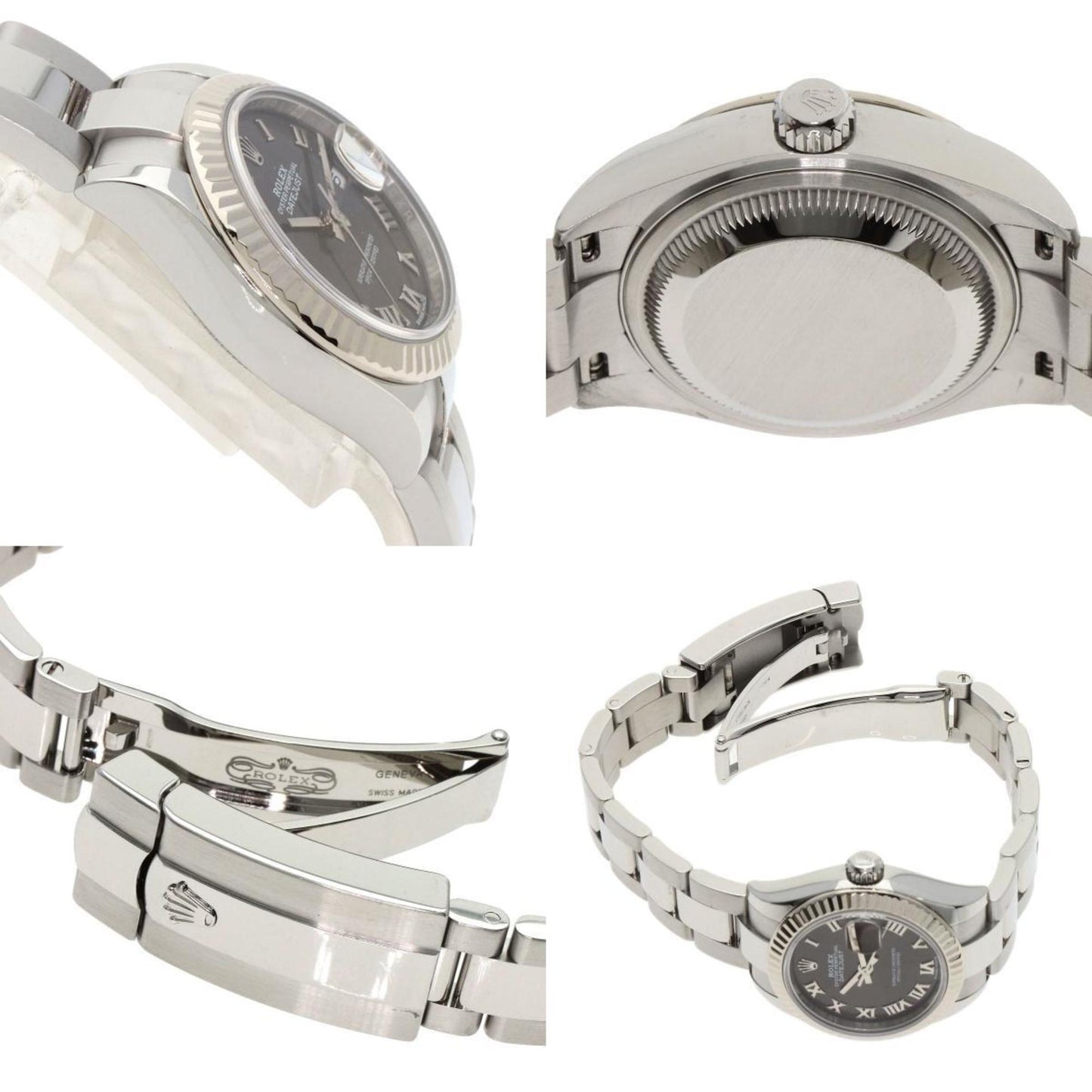 Rolex 279174 Datejust 28 Watch Stainless Steel SS K18WG Ladies ROLEX