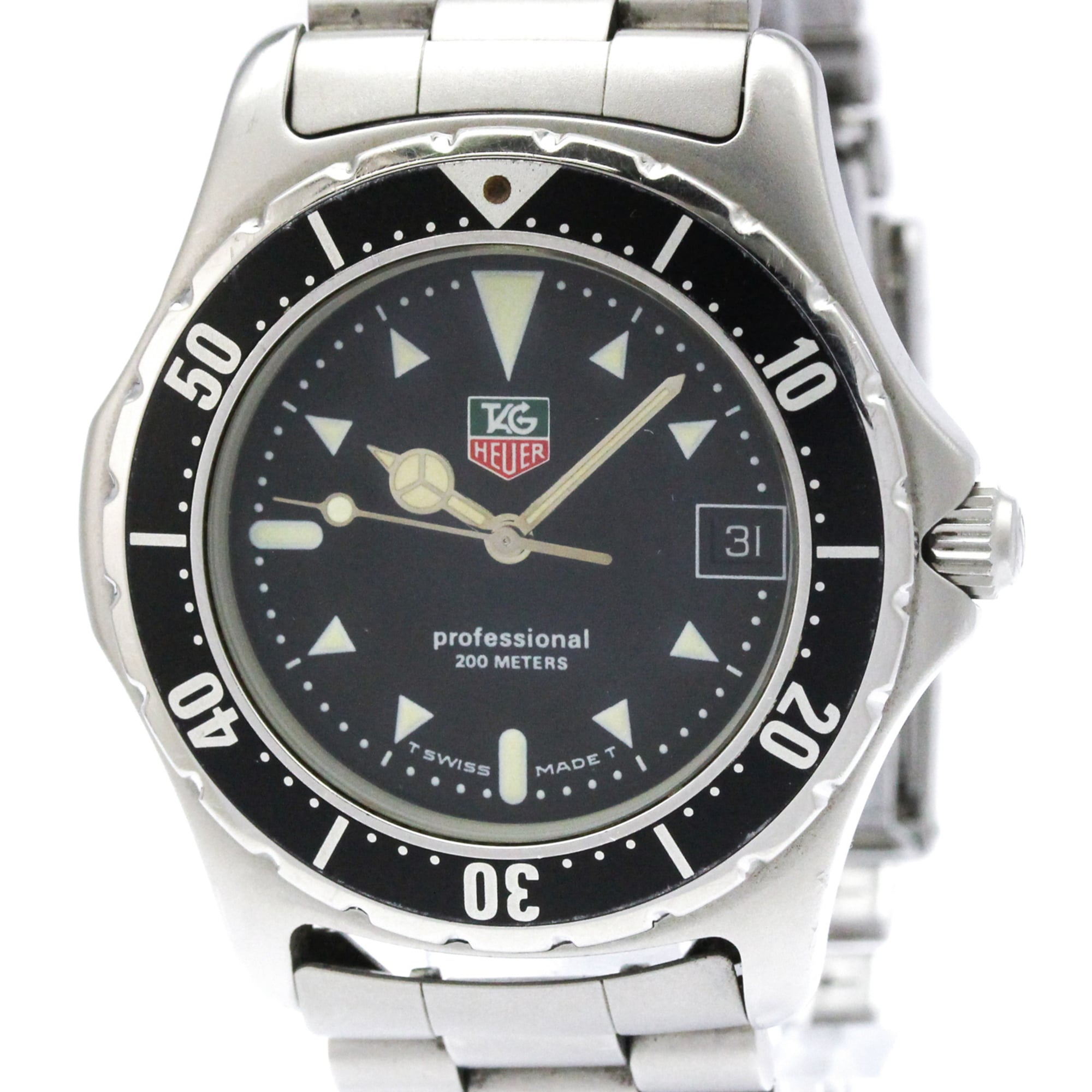 TAG HEUER Professional Chronograph Steel Quartz Mens Watch 973.006 — Good