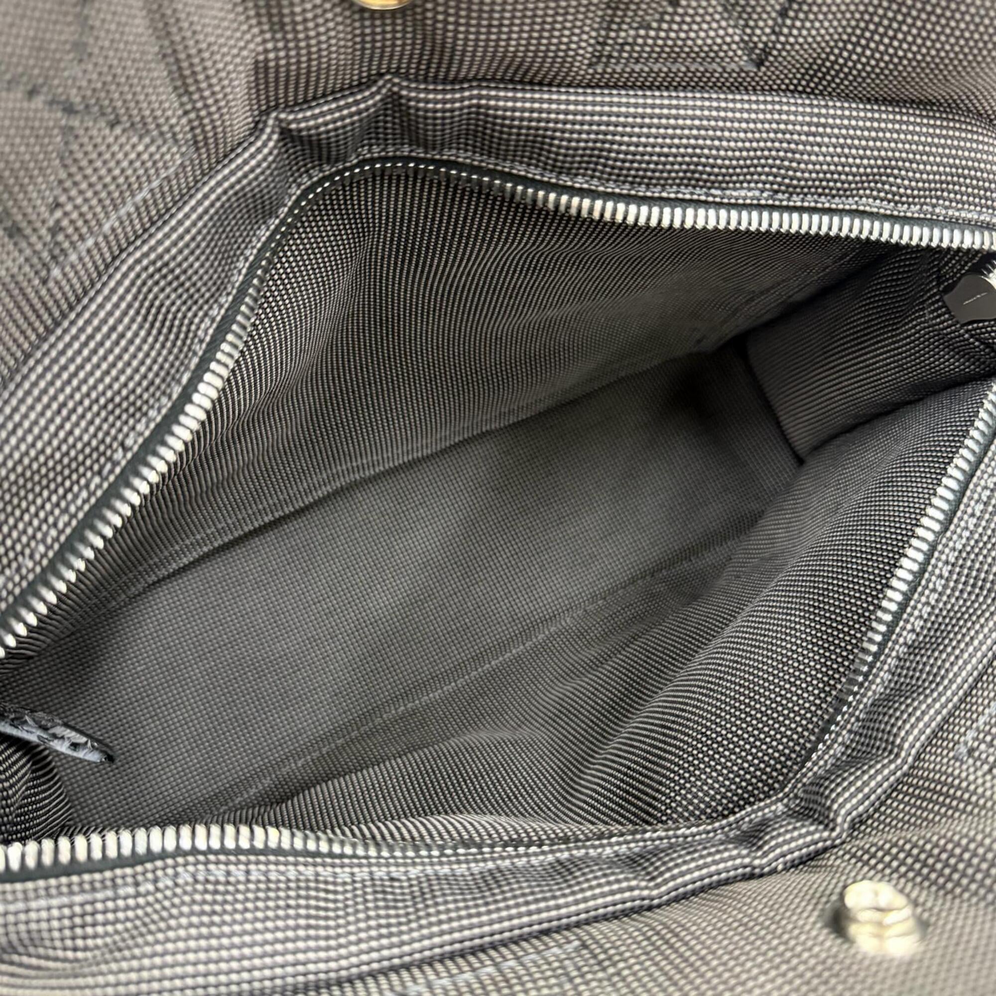 HERMES Hermes Herline PM Silver Hardware Sellier Canvas Tote Bag Handbag Gray Made in France Women's — Like New