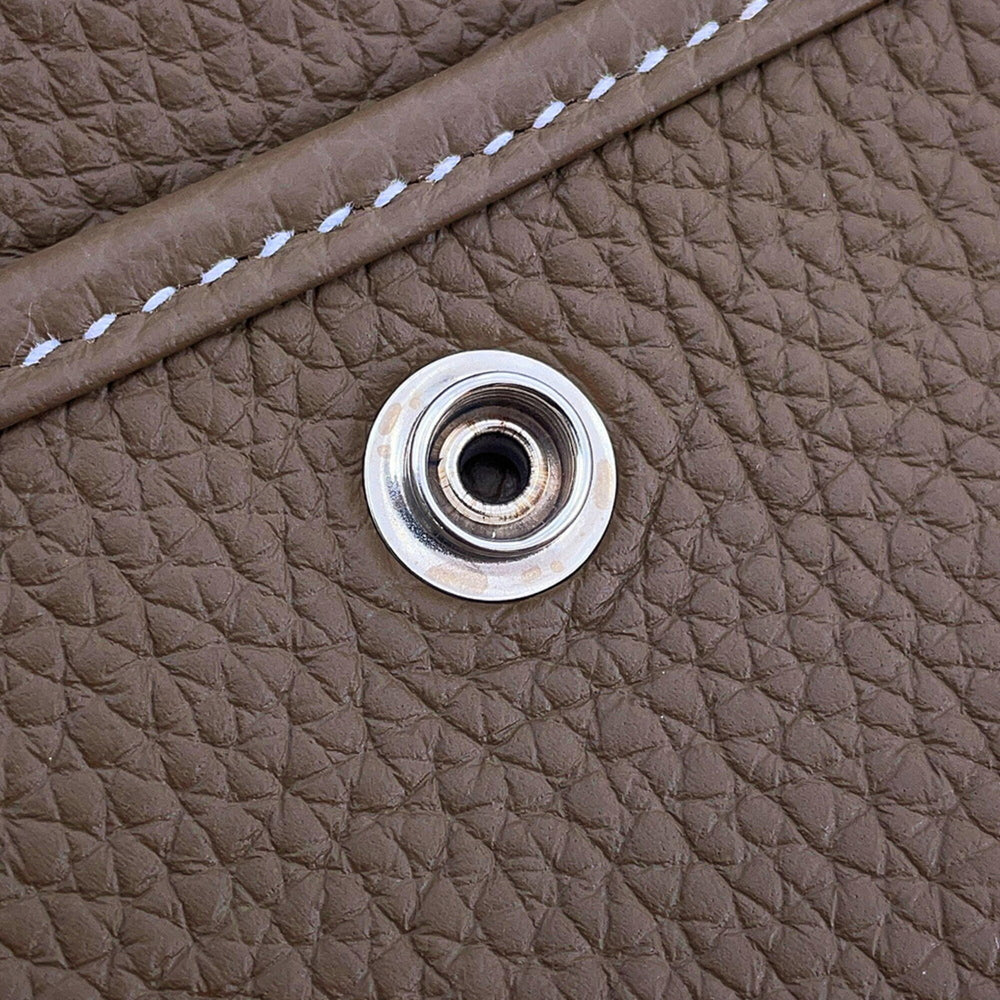 Hermes Evelyne 3 PM Shoulder Bag, Etoupe, Taurillon Clemence Leather, W Stamp, HERMES Evelyne, Handbag, Women's — Like New