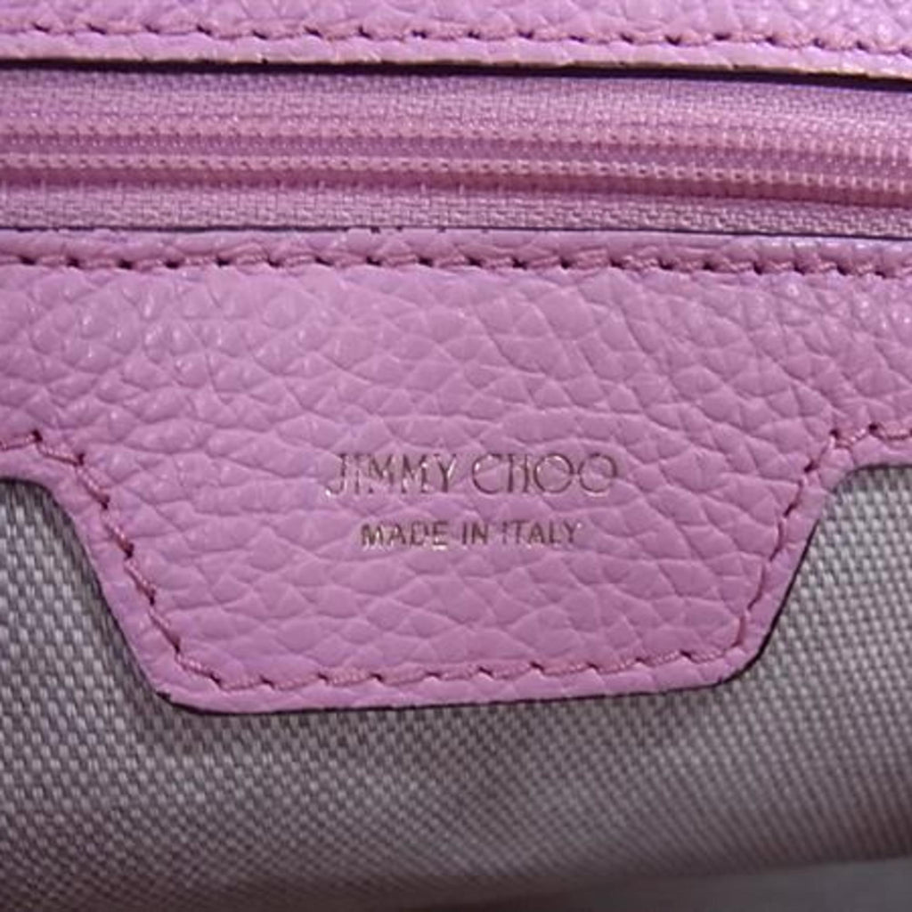 JIMMY CHOO Sophia S Tote Bag - Pink Leather with Star Studs