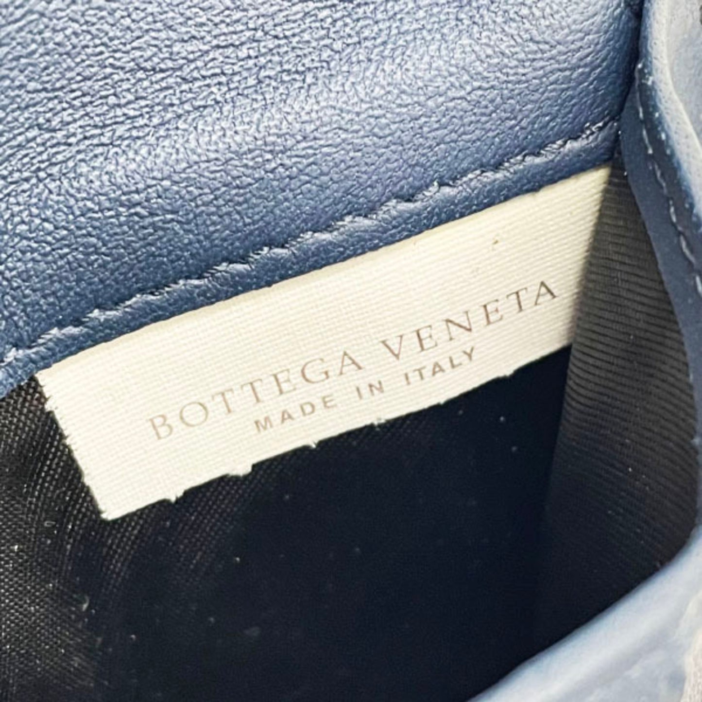 Bottega Veneta Intrecciato Leather Bi-fold Wallet in Navy Blue (114073) and BOTTEGA VENETA Mesh Compact (TRN-15876)