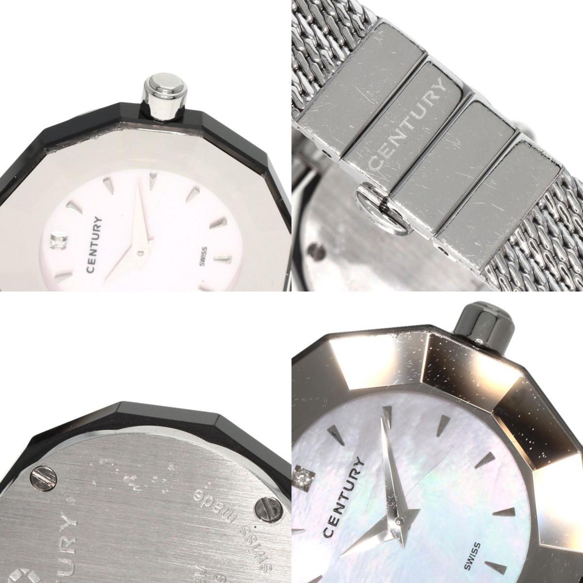 Century Primetime Watch Stainless Steel SS Ladies CENTURY — Very Good