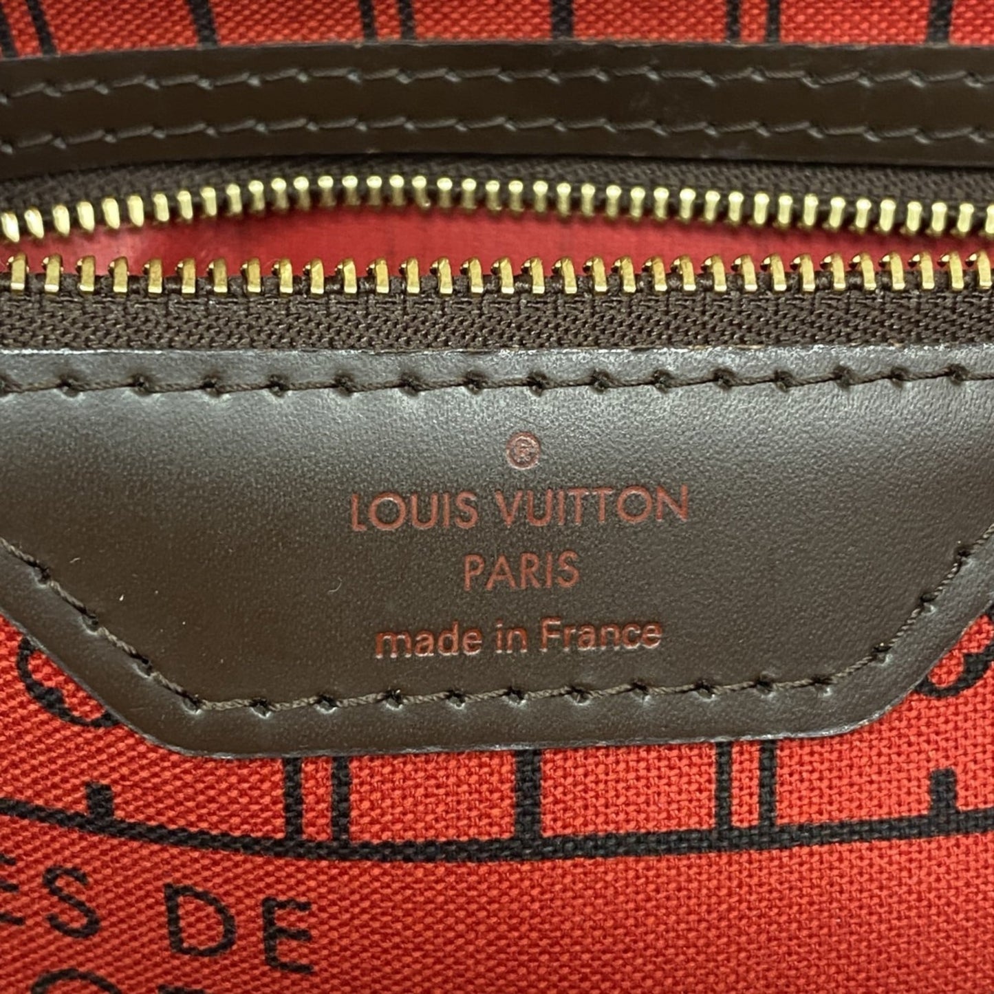 Louis Vuitton Damier Neverfull PM Tote Bag N51109 Ebene for Women