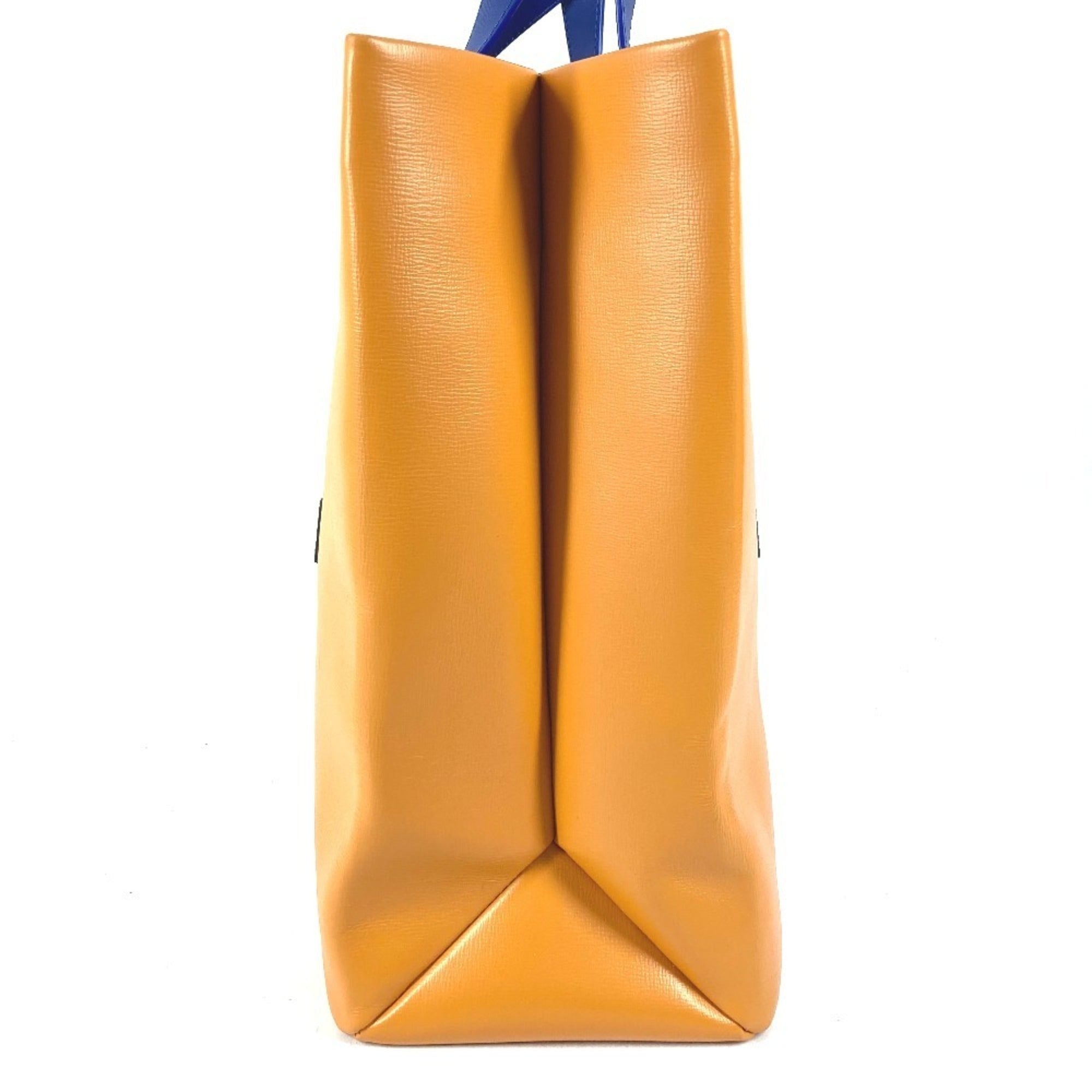LOUIS VUITTON M24457 24SS Shopper Tote MM - Shoulder Bag, Leather, Men's, Women's, Orange — Like New