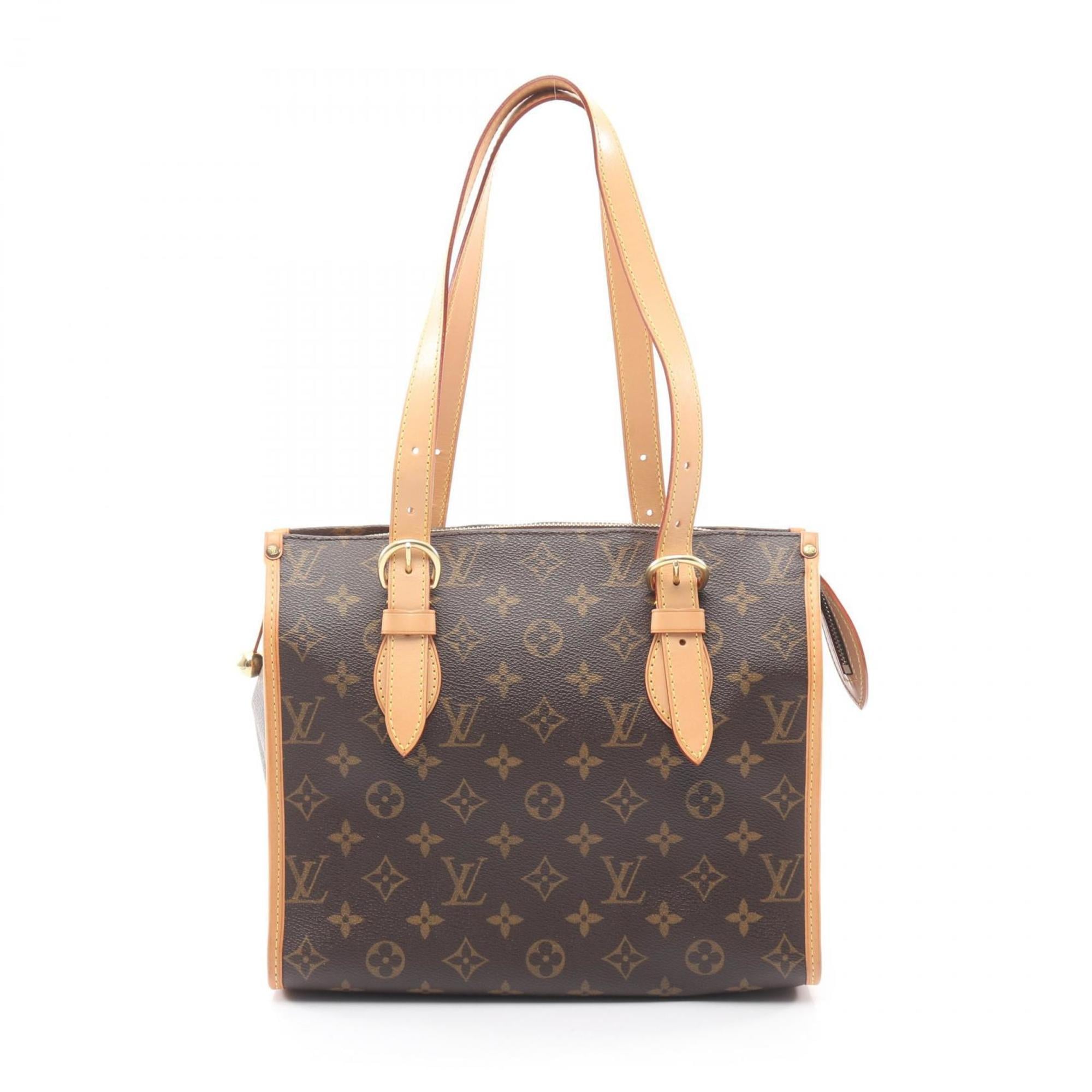 Louis Vuitton Popincourt Au Tote Bag, Coated Canvas and Leather, Monogram, Women's, Brown, M40007