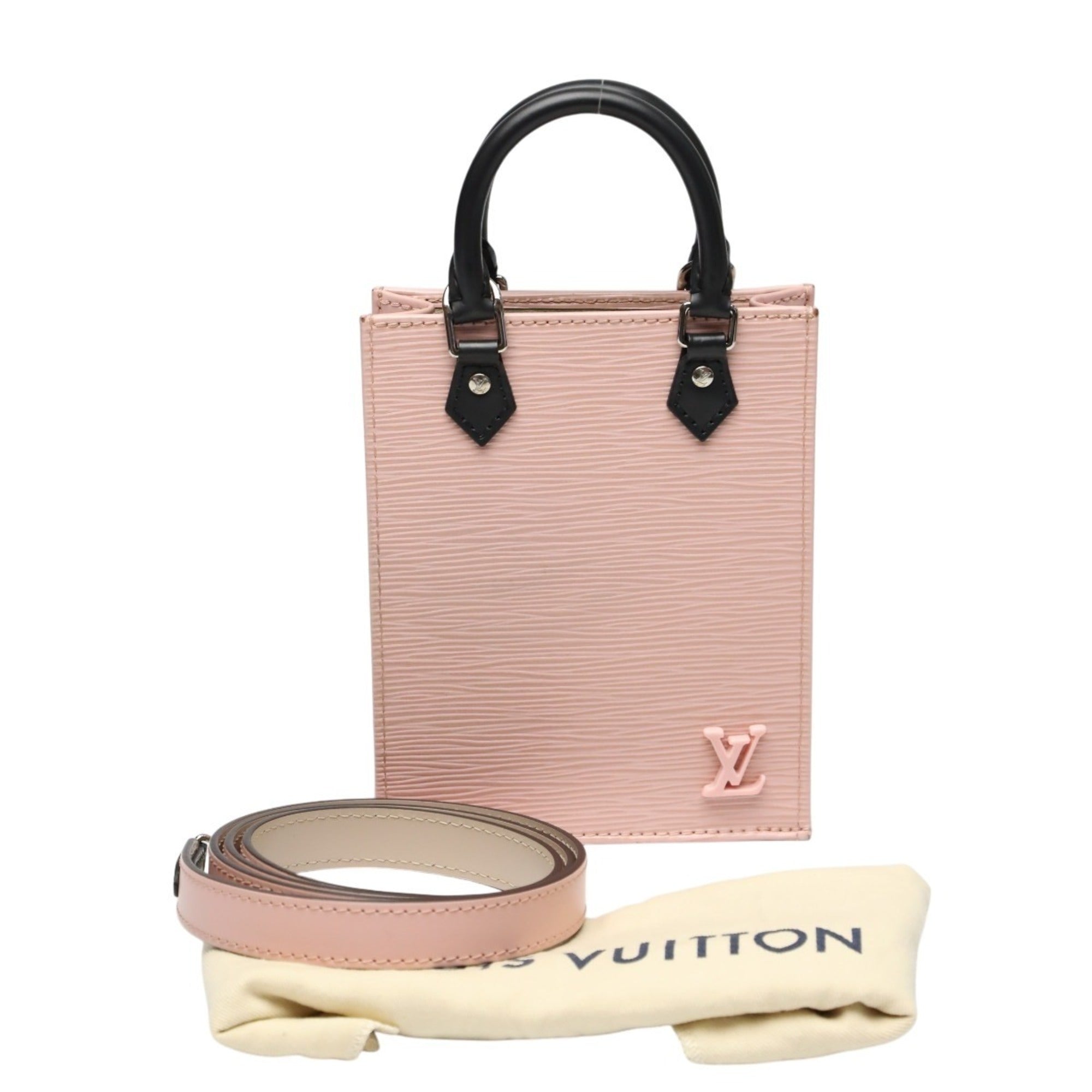 Louis Vuitton Epi Leather Petite Sac Plat Shoulder Bag M69575 Rose Ballerine — Like New
