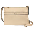 FURLA Pochette Shoulder Pouch Bag Leather Beige Women's