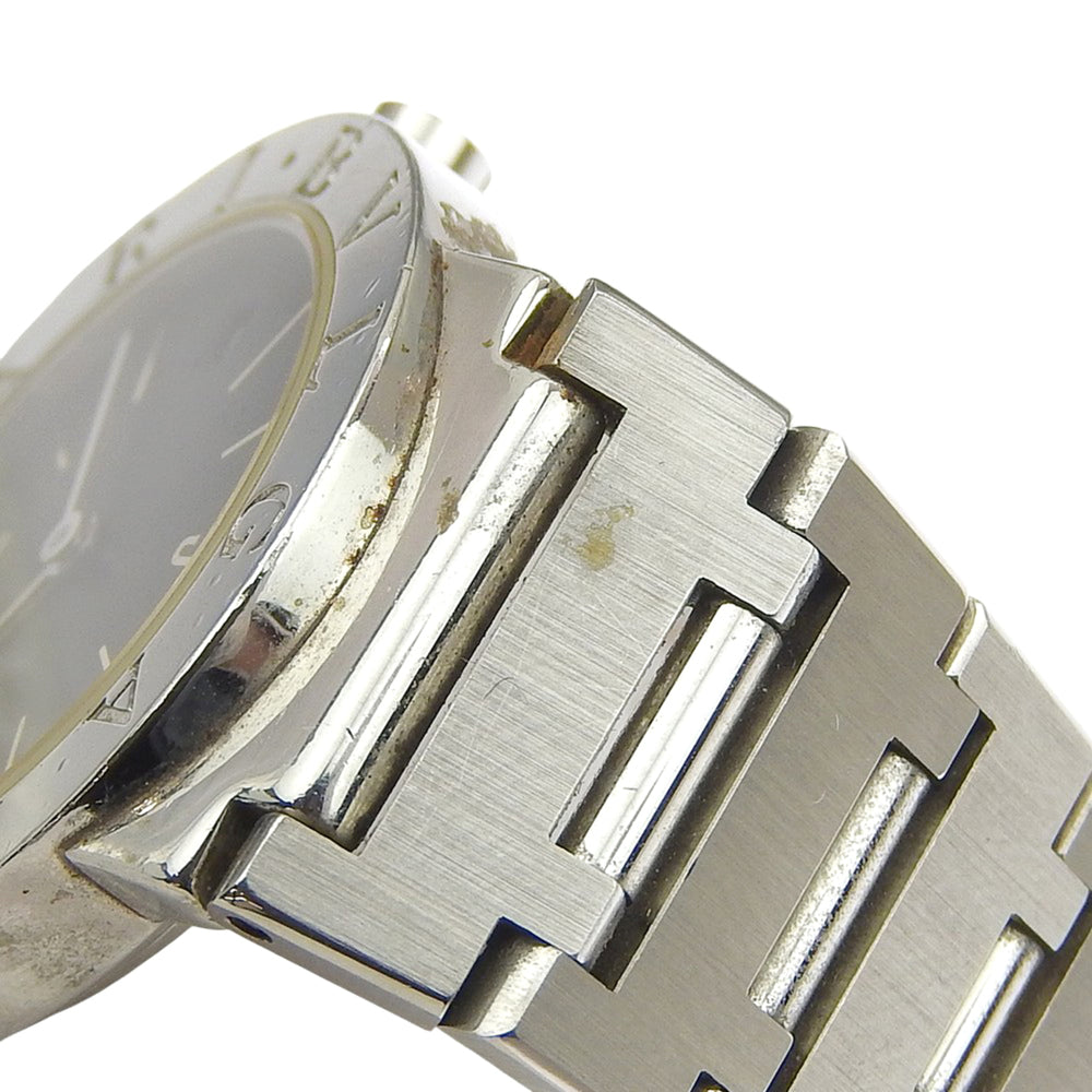 BVLGARI Wristwatch BB26SSD Stainless Steel Quartz Analog Display Black Dial Women's — Good