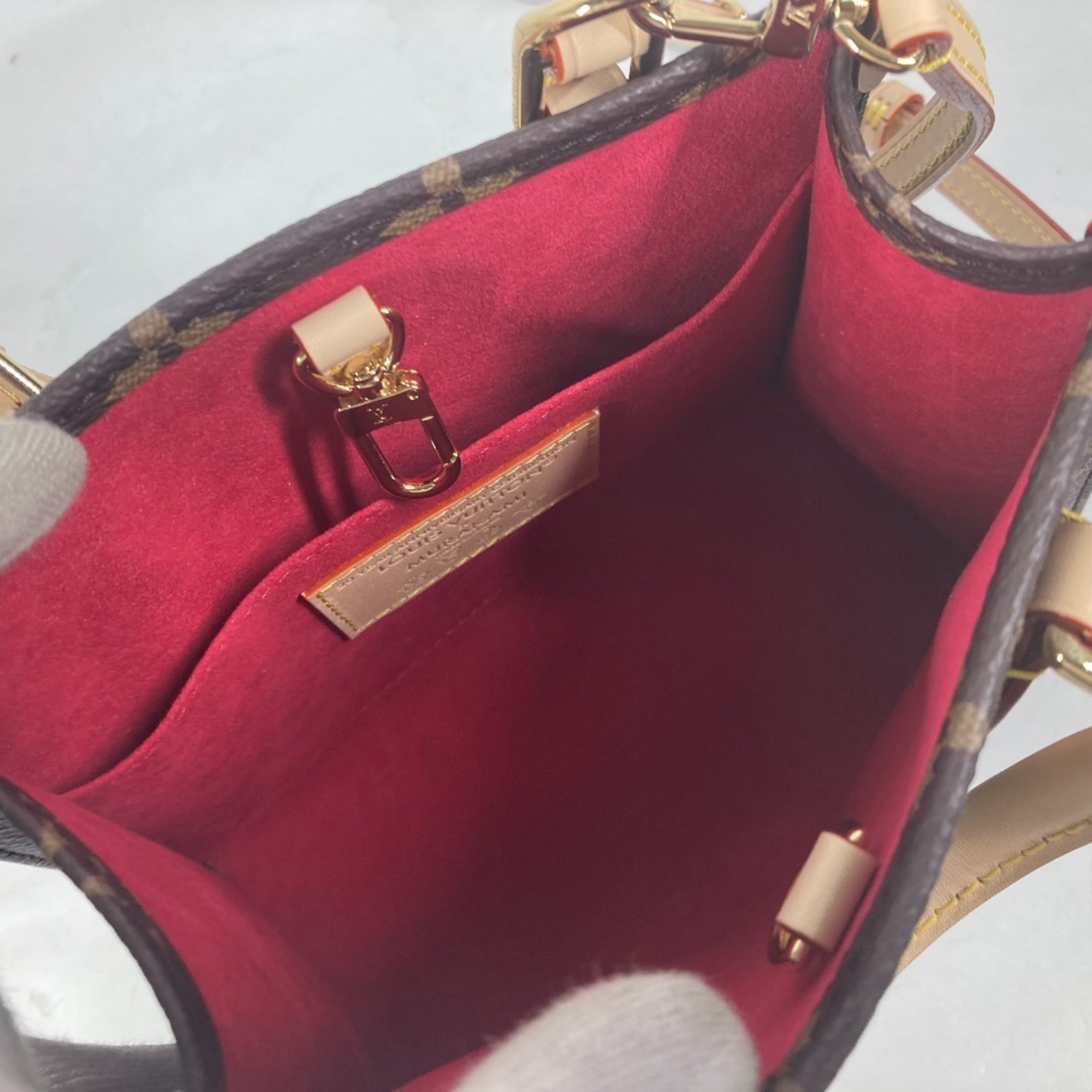LOUIS VUITTON M13668 LV x TM On the Go BB Monogram Takashi Murakami Handbag Canvas Men's Women's Brown — New - Store Return