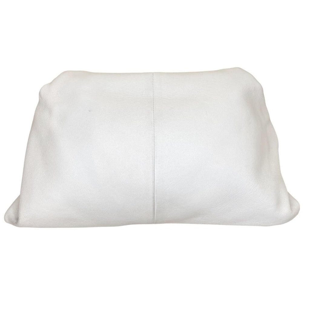 BOTTEGA VENETA Triangle Flap Clutch Bag in Off-White for Women