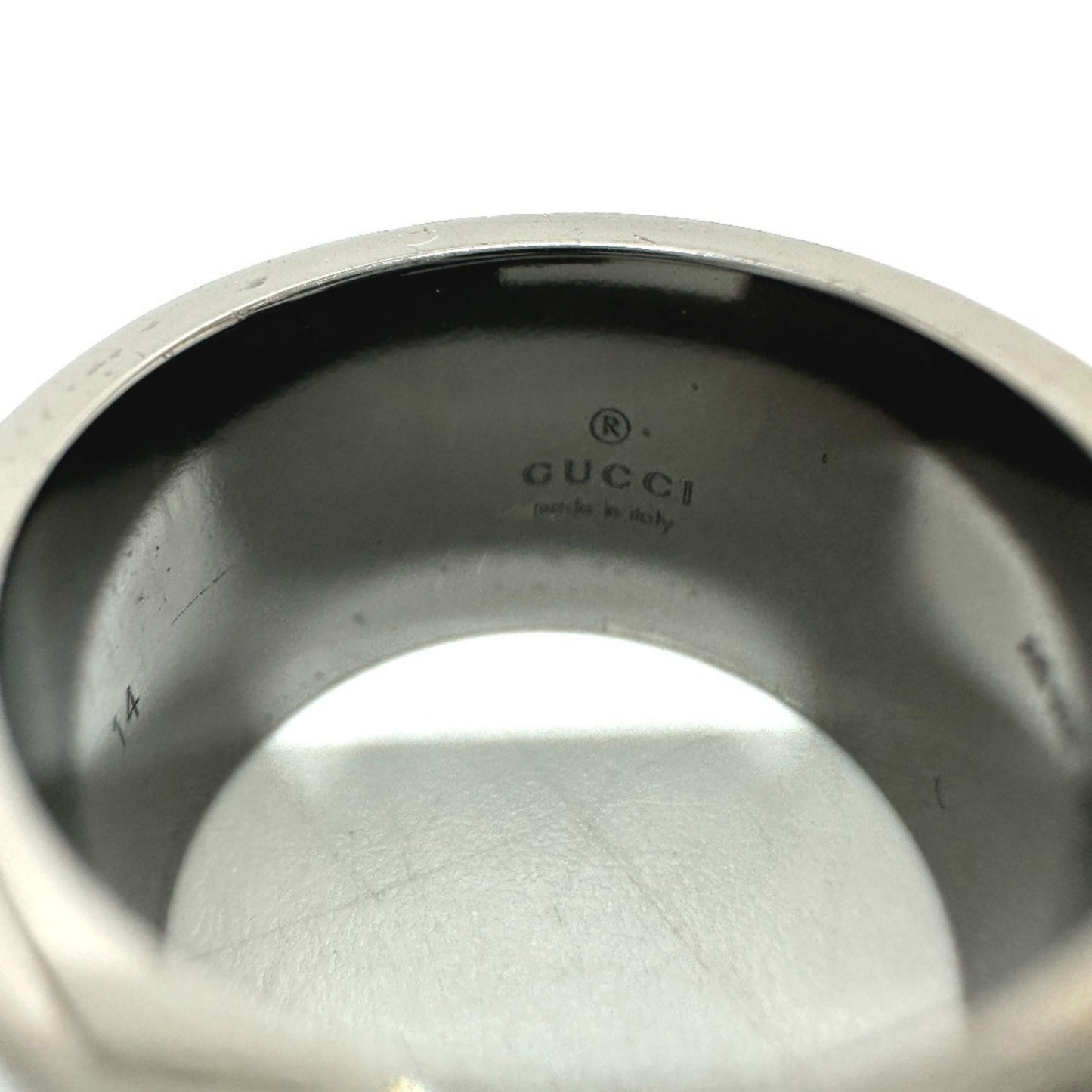 GUCCI Gucci Branded Ring G Accessories Fashion Small Items Rings Metal Women's Black Silver