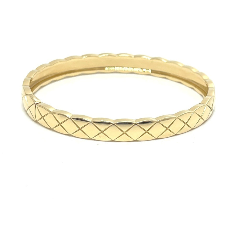 CHANEL J11140S Coco Crush Collection Diamond Large Accessory Bracelet 18K Yellow Gold for Women