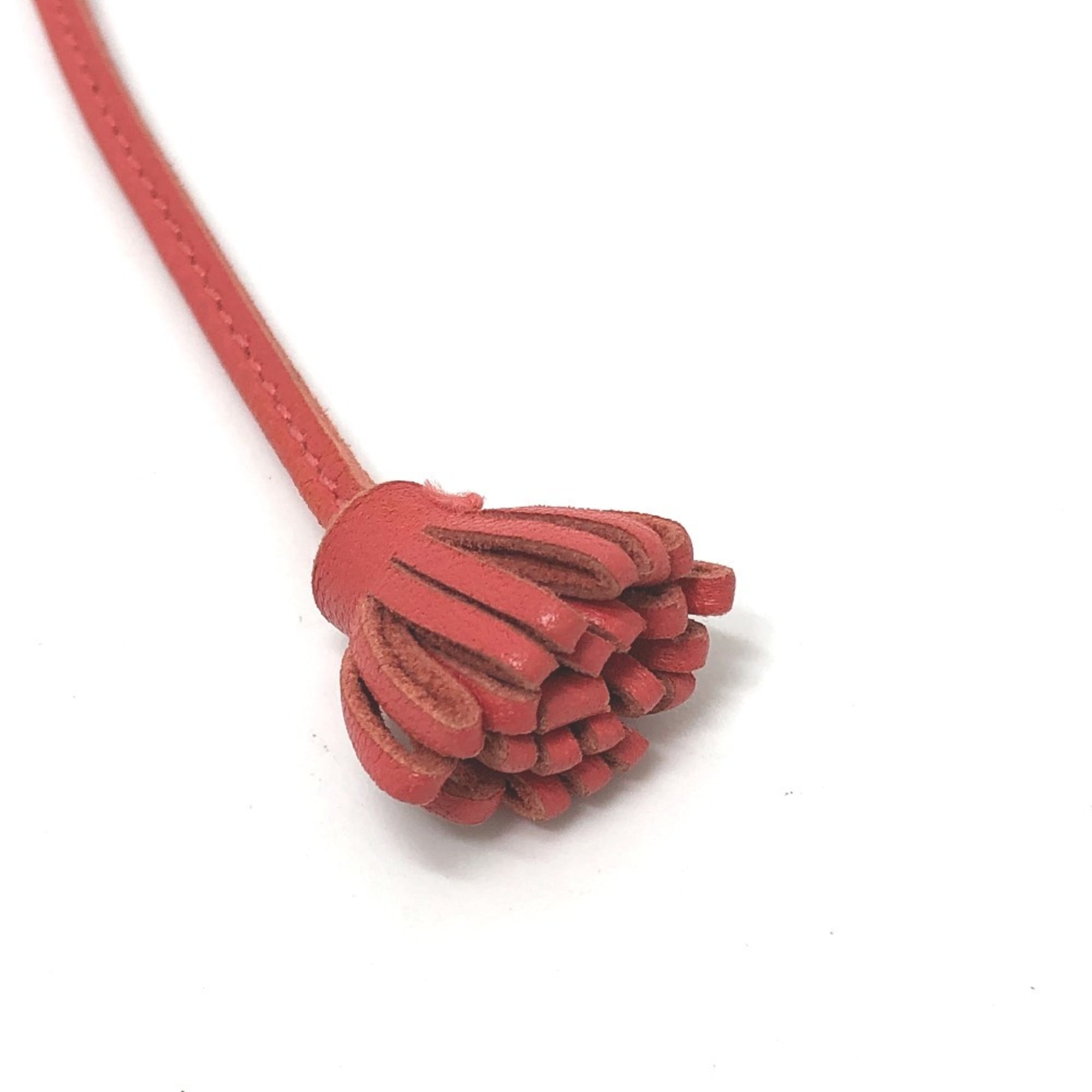 HERMES Carmencita Petite Pompon 17 Tassel Chain Charm by Anjo Miro, Women's, Rose Jaipur Pink