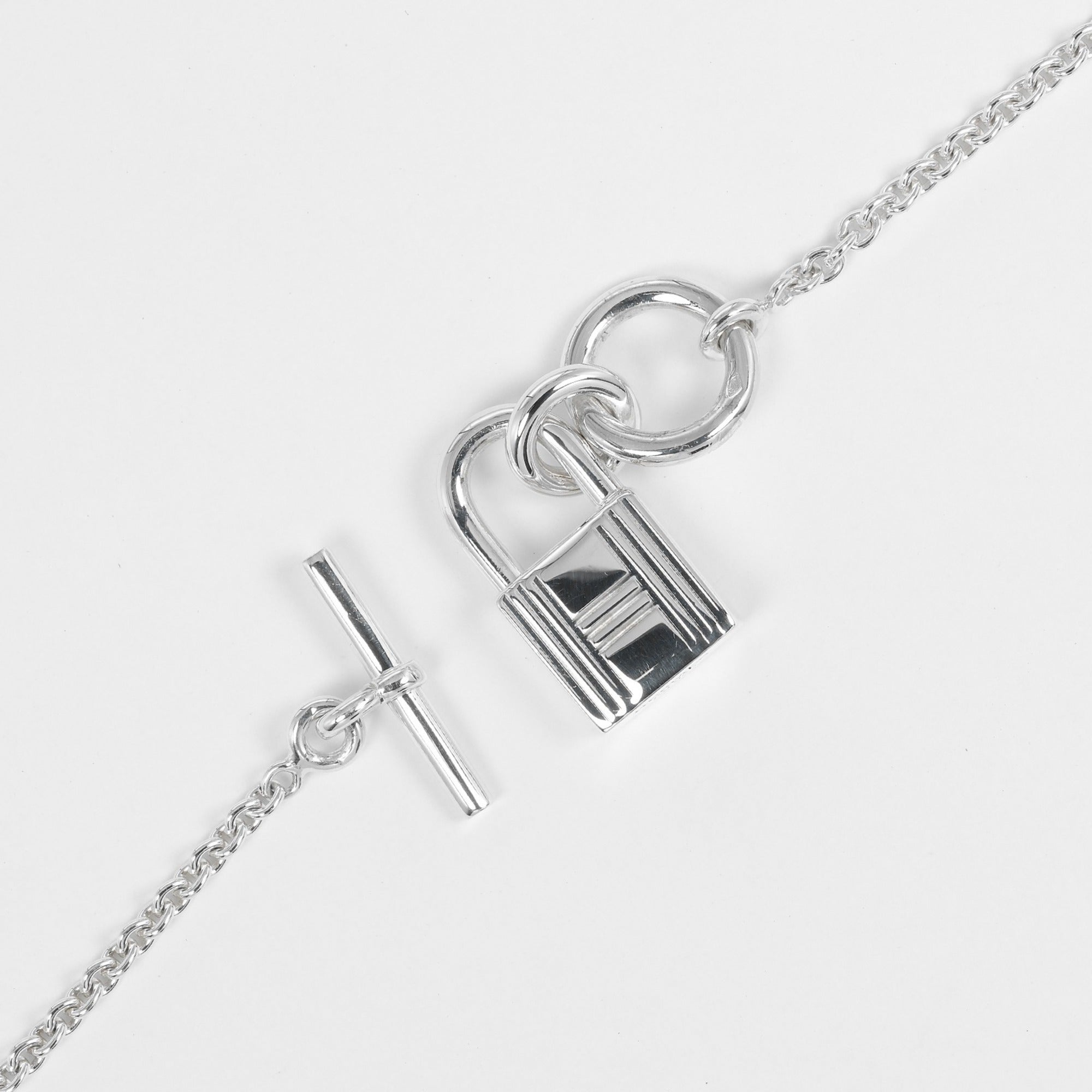 Hermes Cadena Amulet Necklace Silver 925 Approx. 12.16g Women's — Like New