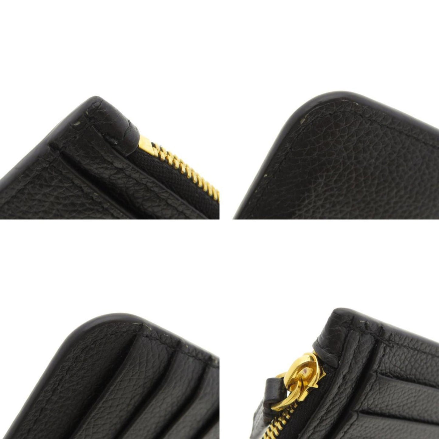 Balenciaga 594214 Motif Wallet/Coin Case Calf Leather Women's