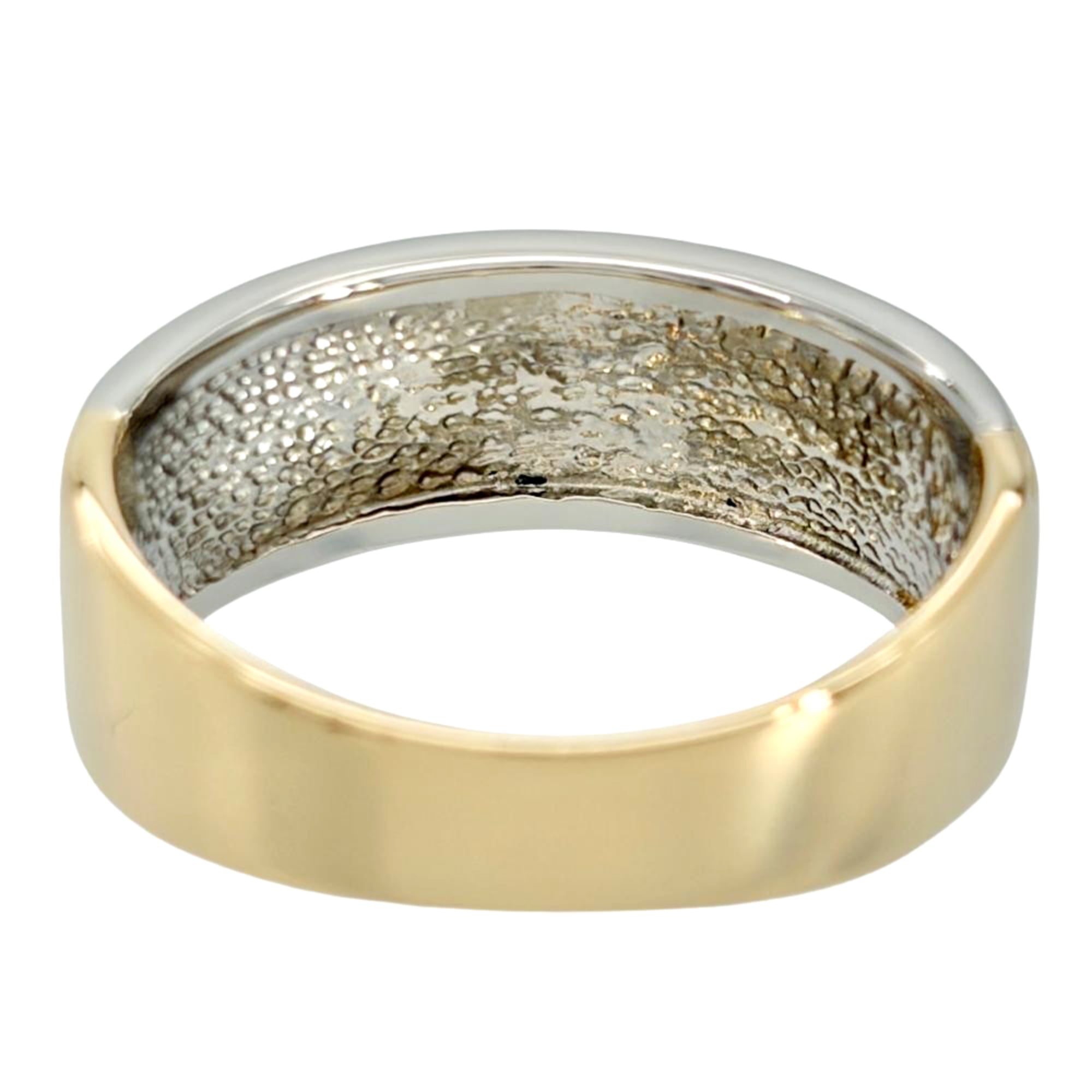 Celine Macadam Logo Bicolor Ring, Approx. 18K Yellow Gold (5.9g), Platinum 900 Combination, Women's Ring — Like New
