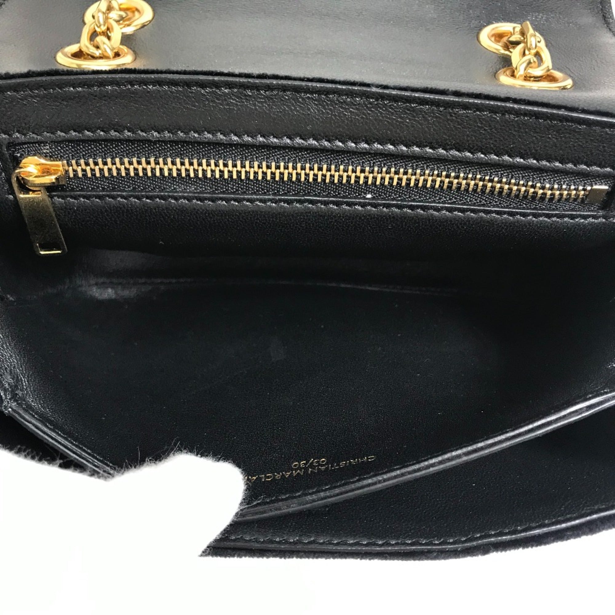 CELINE Small C Bag Chain Shoulder Bag Black x Multicolore — Like New