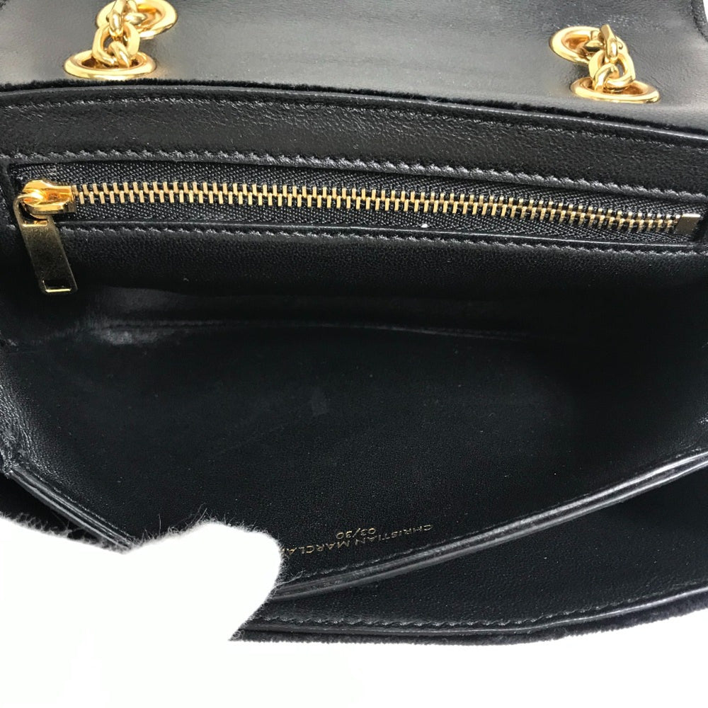 CELINE Small C Bag Chain Shoulder Bag Black x Multicolore — Like New
