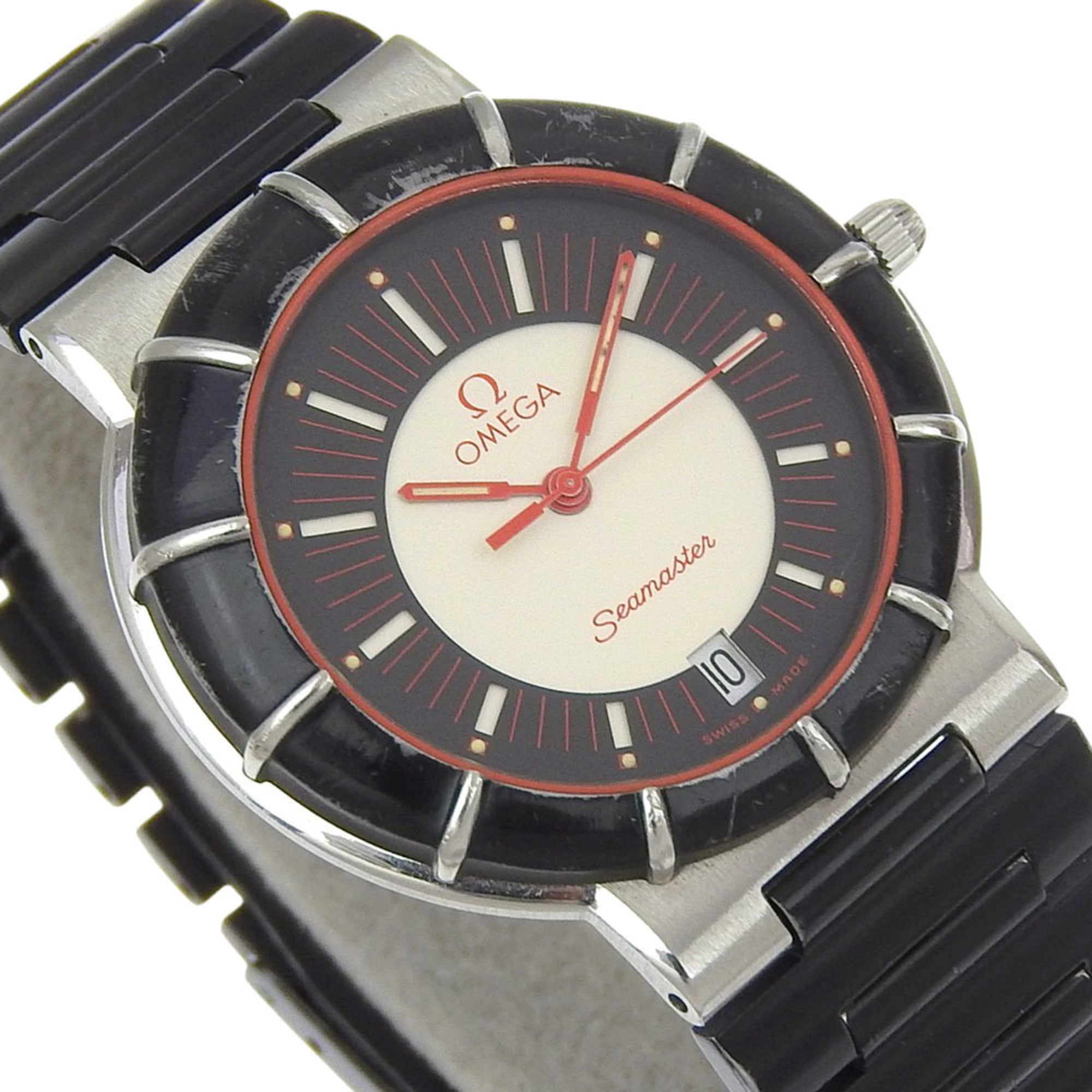 OMEGA Seamaster Dynamic Stainless Steel Watch with Quartz Movement, Analog Display, Multicolor Dial, Unisex — Good