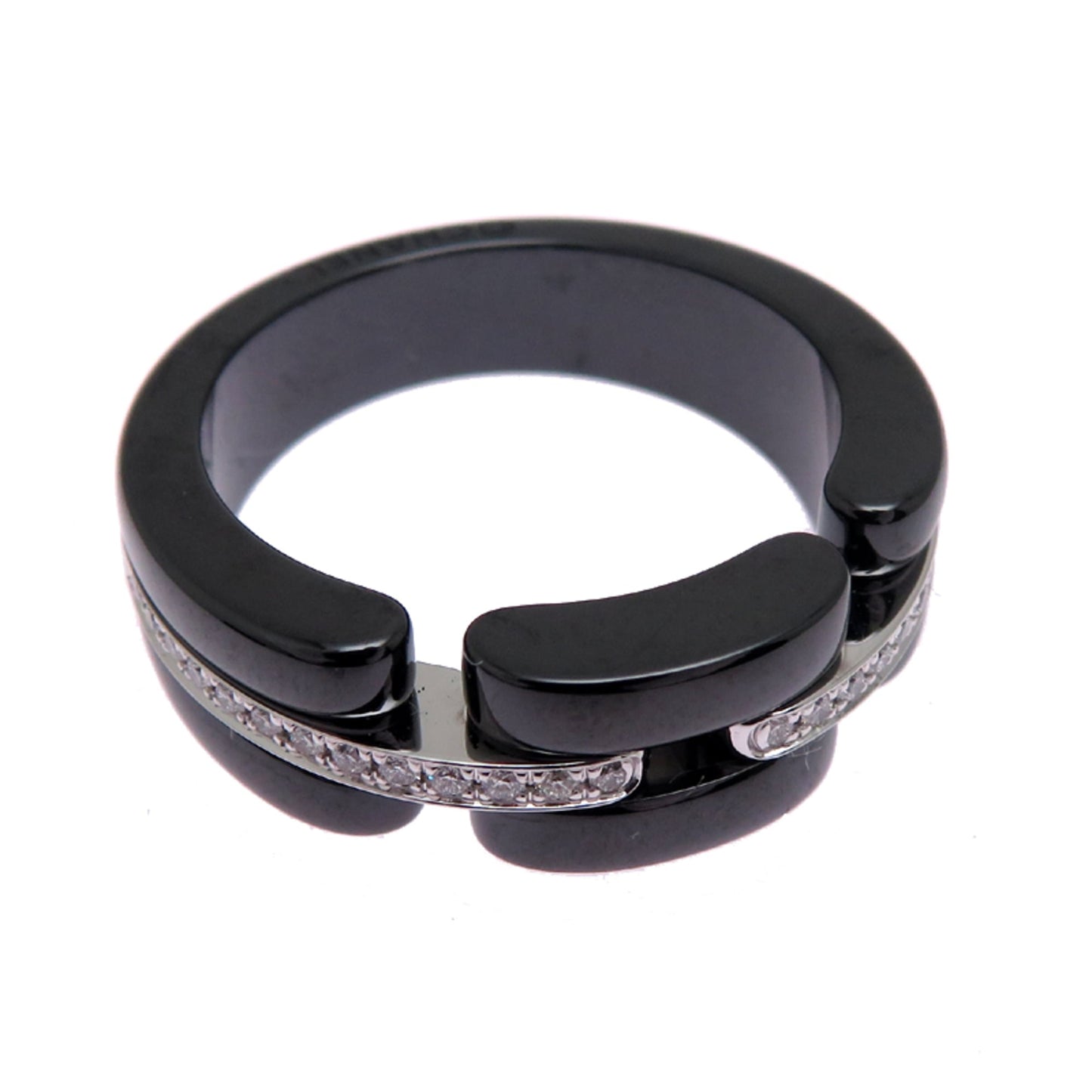 Chanel Ultra Women's Ring J3877 Ceramic Size 13