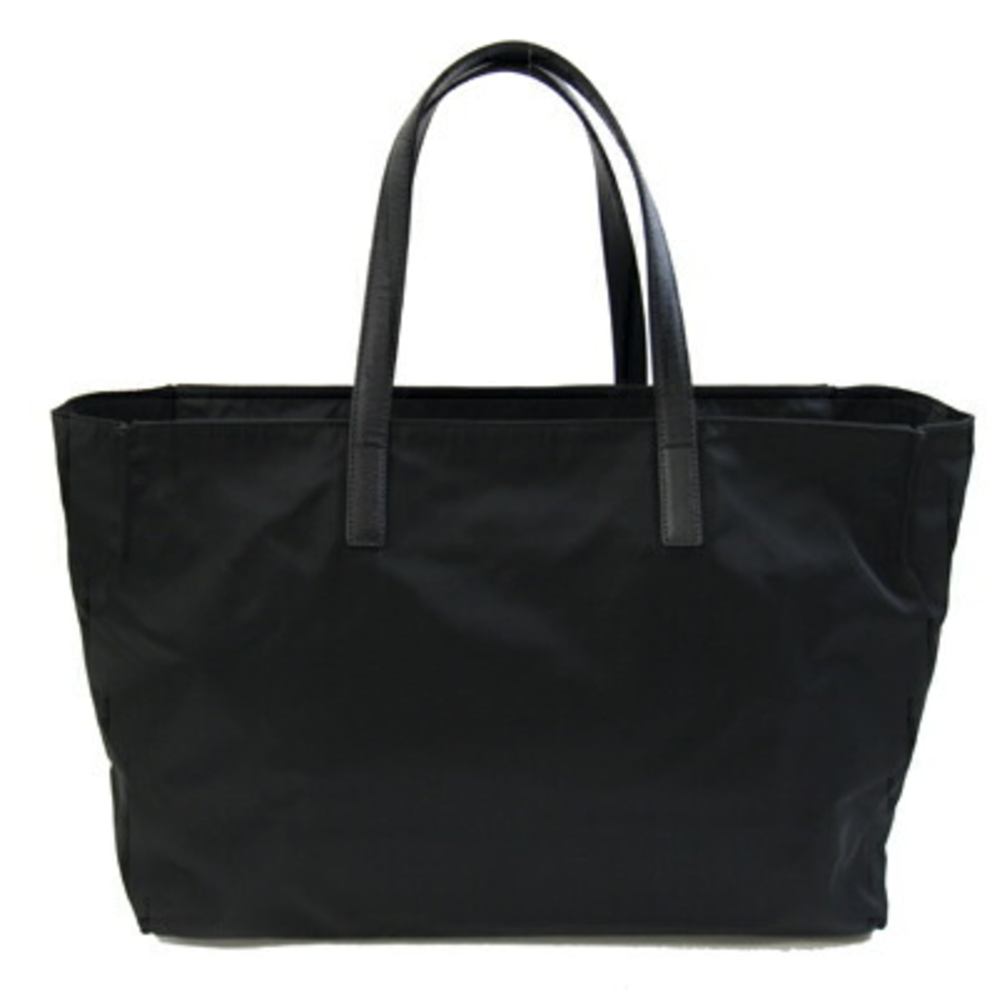 Prada Tote Bag BR3283 Black Nylon Leather Women's PRADA