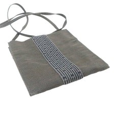 Hermes Herline Pochette Shoulder Handbag, Canvas, Gray — Like New