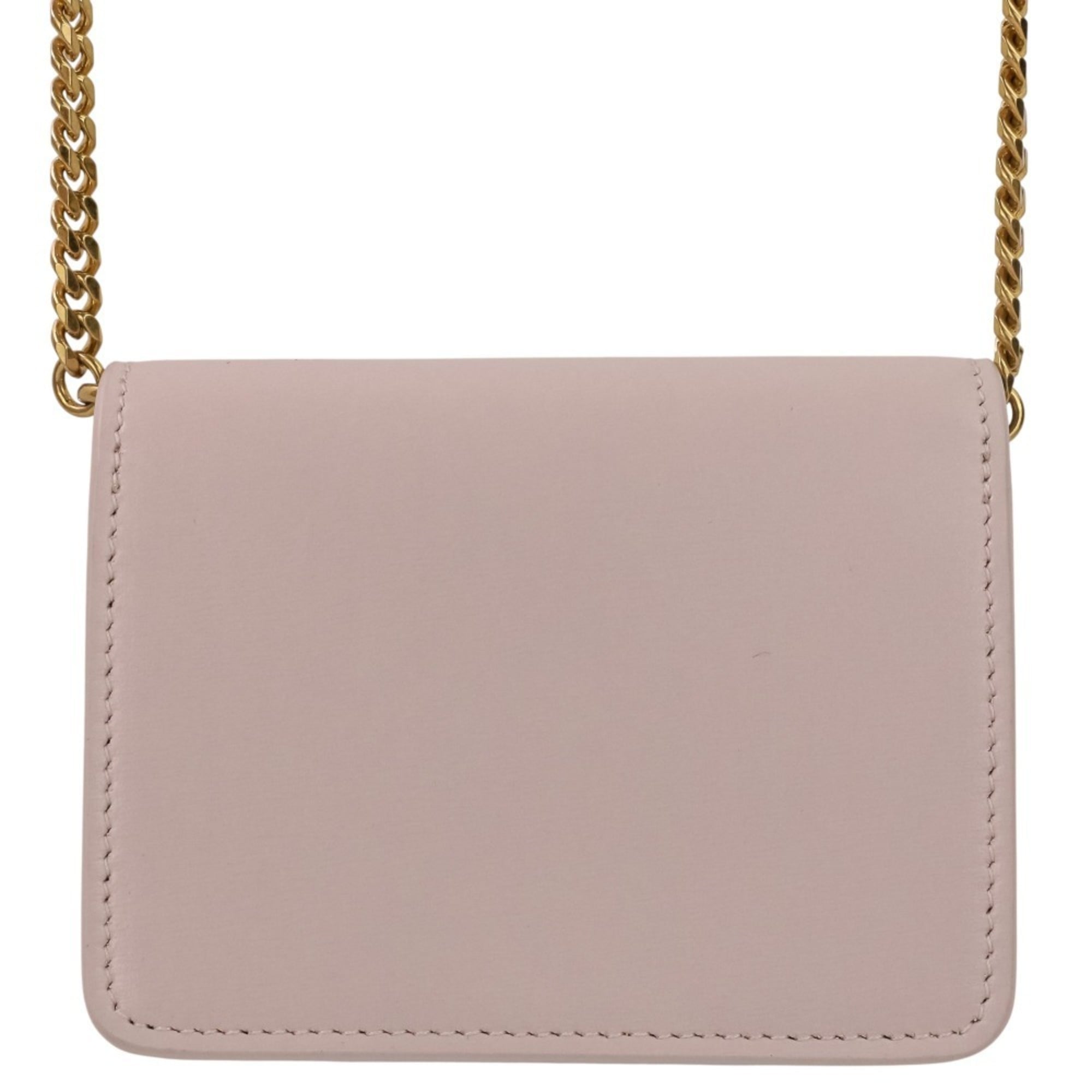 CELINE Triomphe Chain Card Holder Mini Shoulder Bag S-BB-4292 Light Pink Women's — Like New