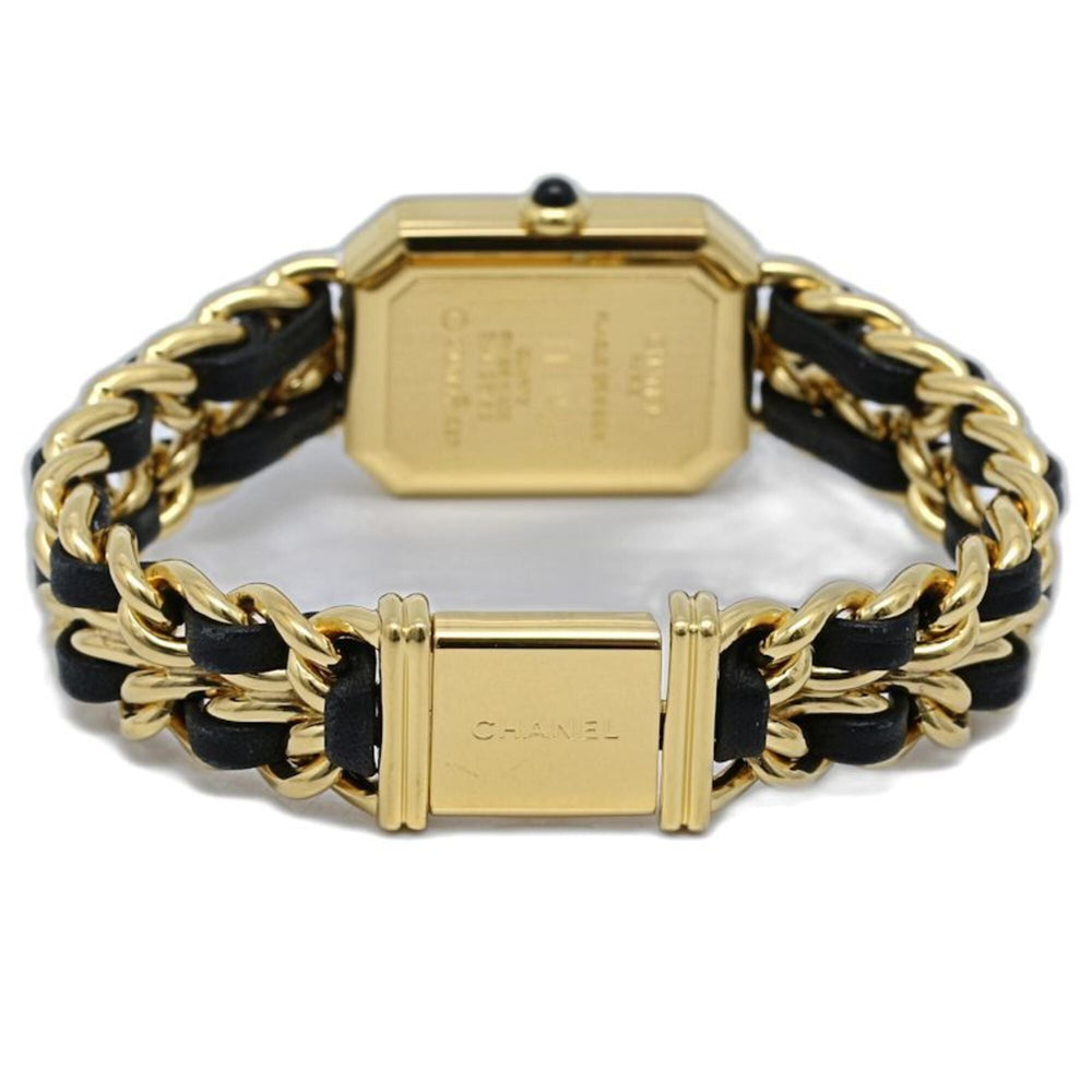 CHANEL Premiere Women's Watch, Size M, H0001 483011002, Gold Plated (GP) x Leather Strap, 130519 — Good