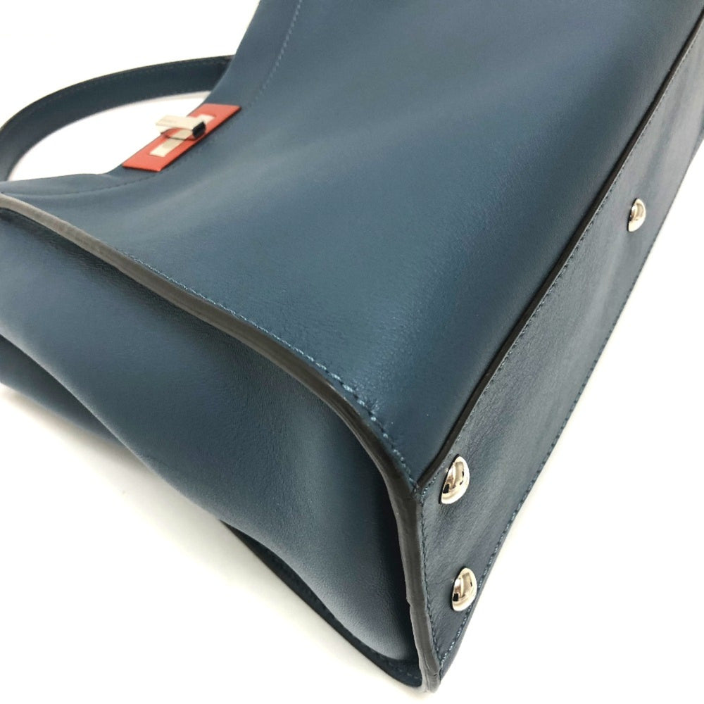 Fendi 8BN290 Bag Shoulder Bag Hand Bag blue — Like New