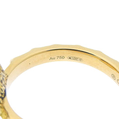 Gucci Le Marché des Merveilles Cat Ring, 18K Yellow Gold, Melee Diamonds, Size #9 (approx. US size 9), approx. 7.0g, Tiger pattern — Like New