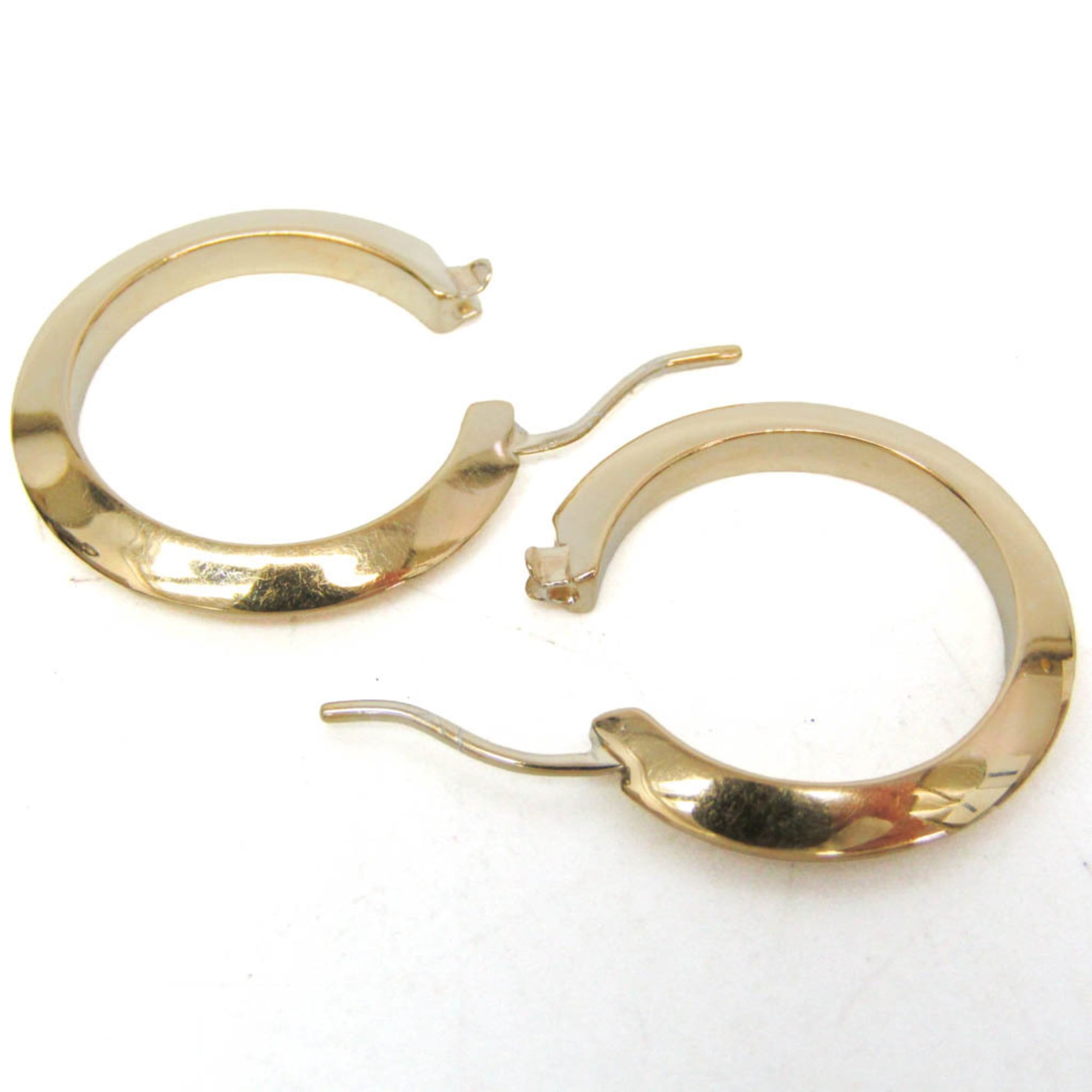 Bottega Veneta Essential Silver Hoop Earrings Gold — Like New