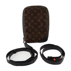 LOUIS VUITTON Solar Ray Utility Side Bag Shoulder M44477 Monogram Canvas Leather Brown Black Body Pouch Vuitton — Like New