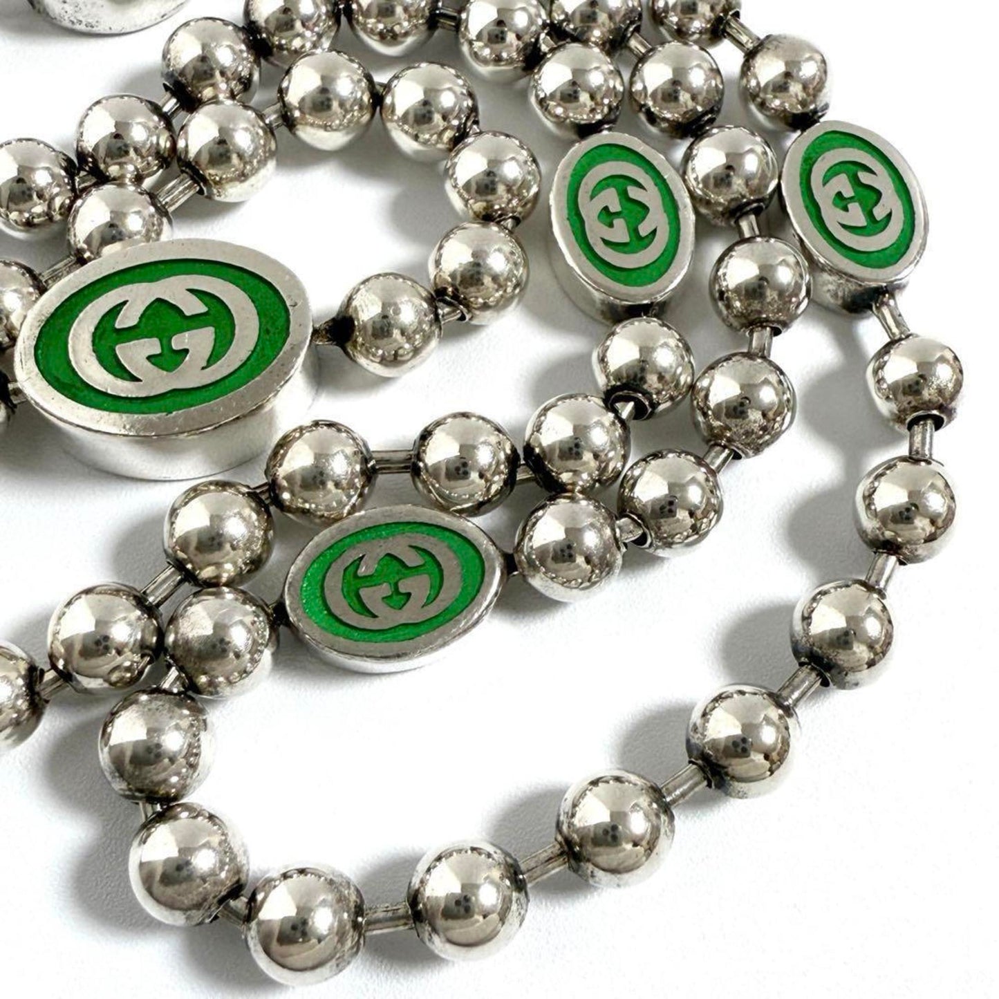 Gucci Men's Women's Necklace Pendant GG Ball Chain