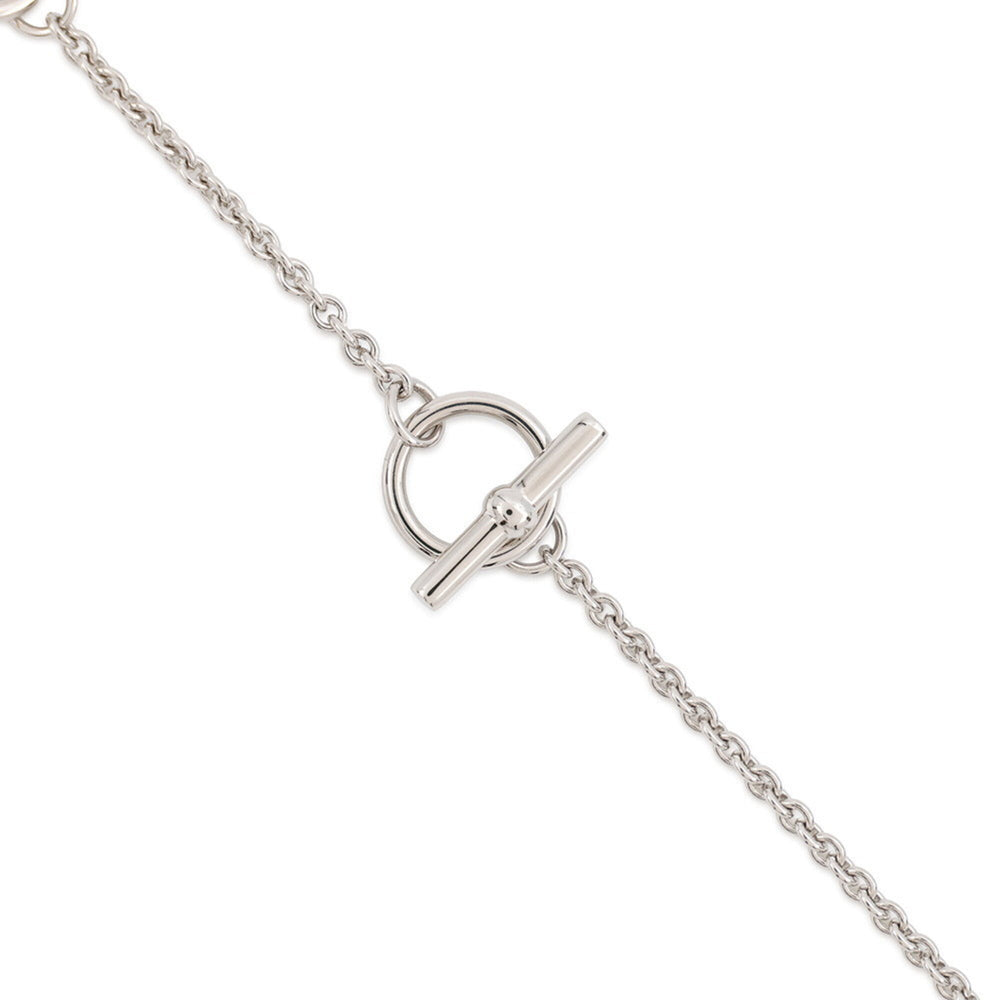 Hermes Necklace Pendant Mini Maillon PM HERMES White NECKLACE — Like New