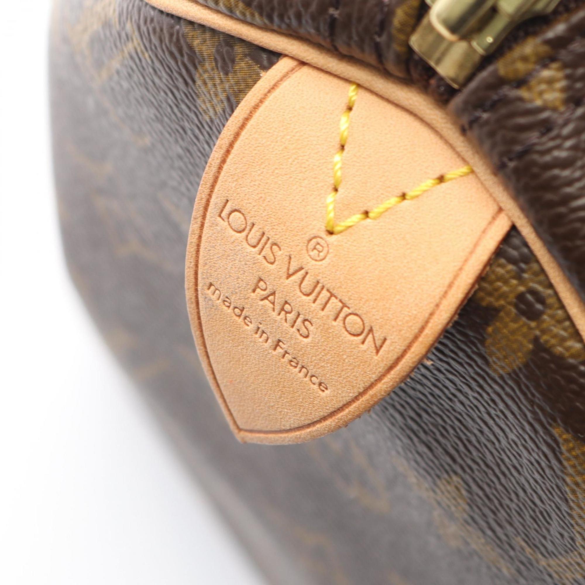 Louis Vuitton Speedy 30 Handbag, Coated Canvas and Leather, Monogram, Women's, Brown, M41526