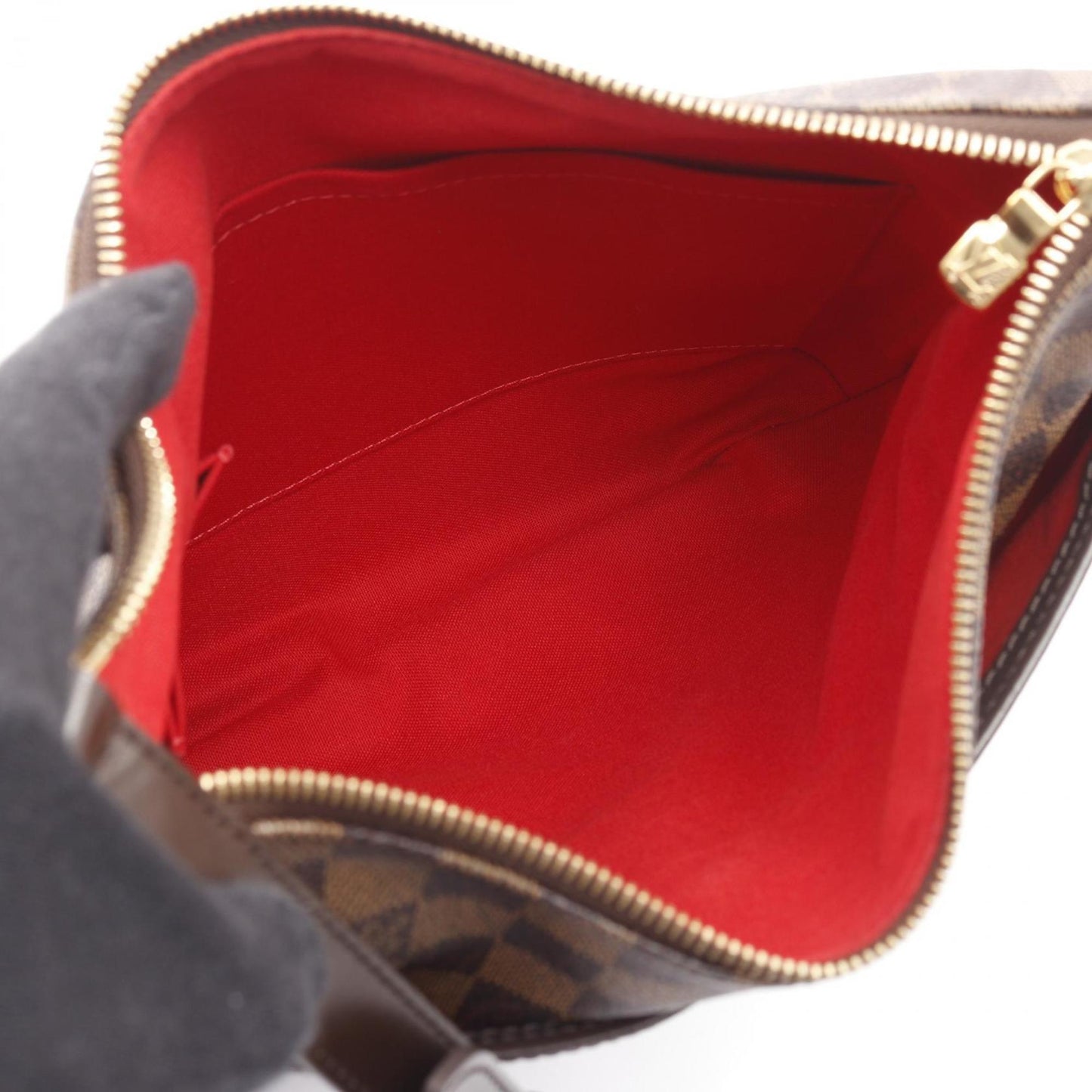 Louis Vuitton Bloomsbury PM Damier Ebene Shoulder Bag, Coated Canvas and Leather, Women's, Brown, N42251