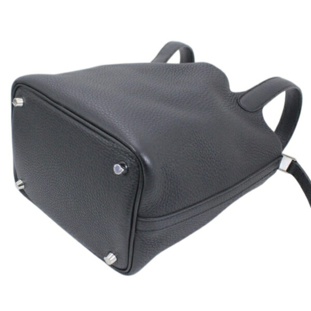 Hermes Picotin Lock PM 18 Handbag, Black, Taurillon Clemence Leather, HERMES Tote Bag, Women's T6165 — Like New
