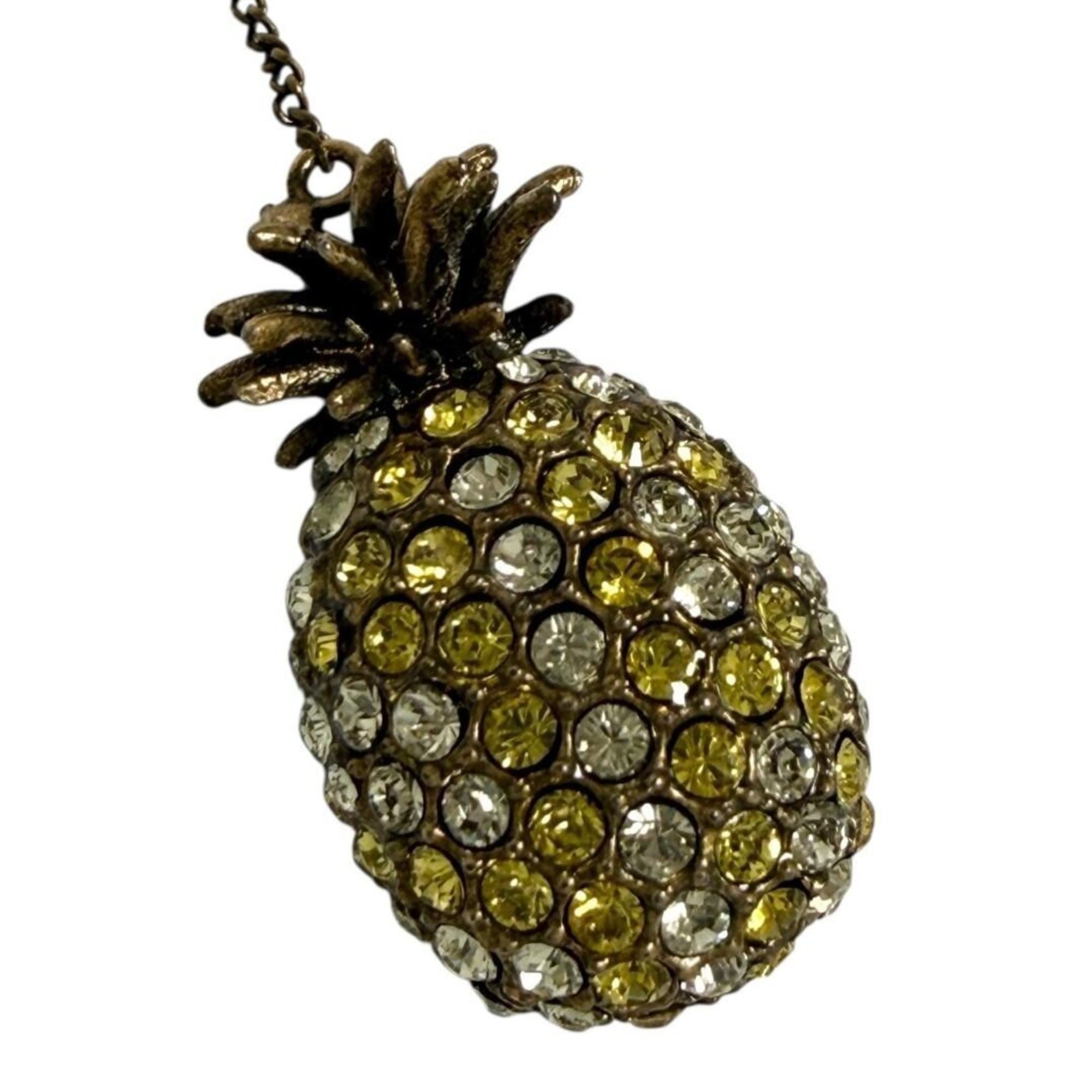 Gucci Women's Single Pineapple Earring with Threader Chain — Like New