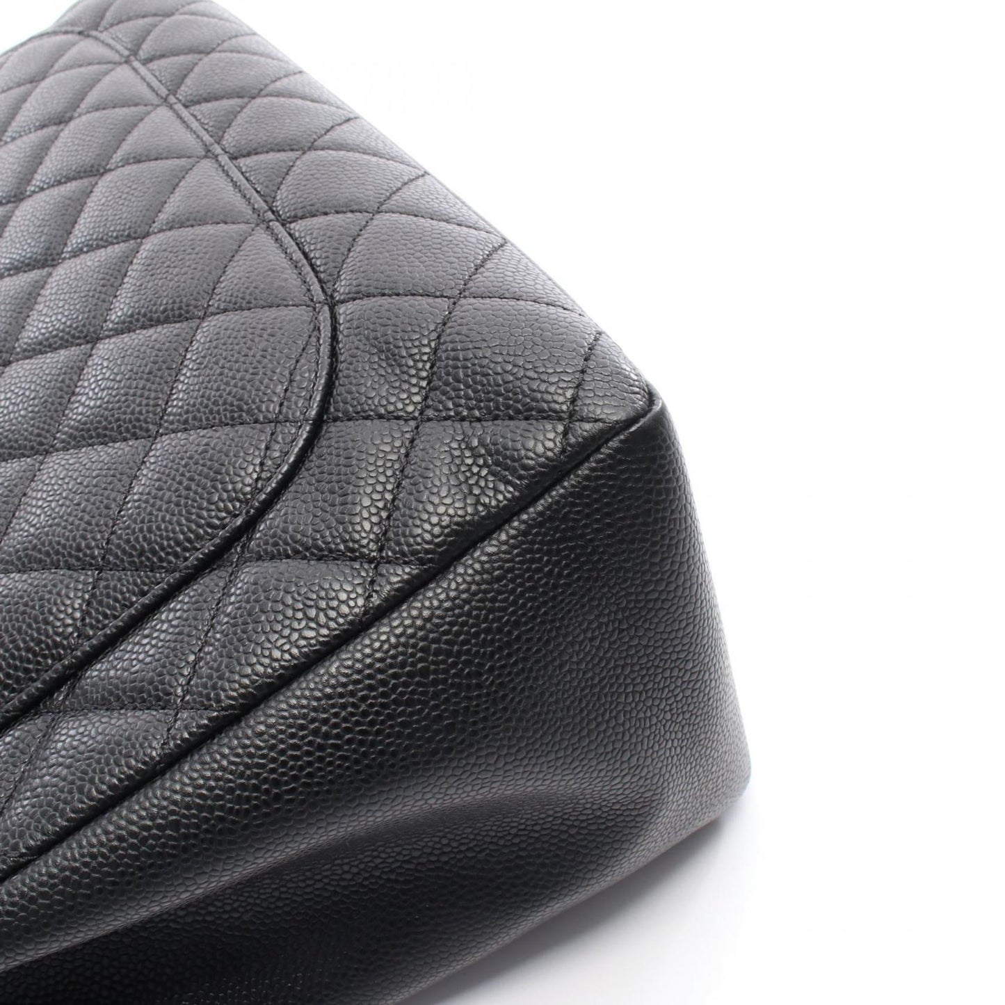 CHANEL Matelasse Grand Shopping GST Tote Bag in Calfskin Leather (Black)