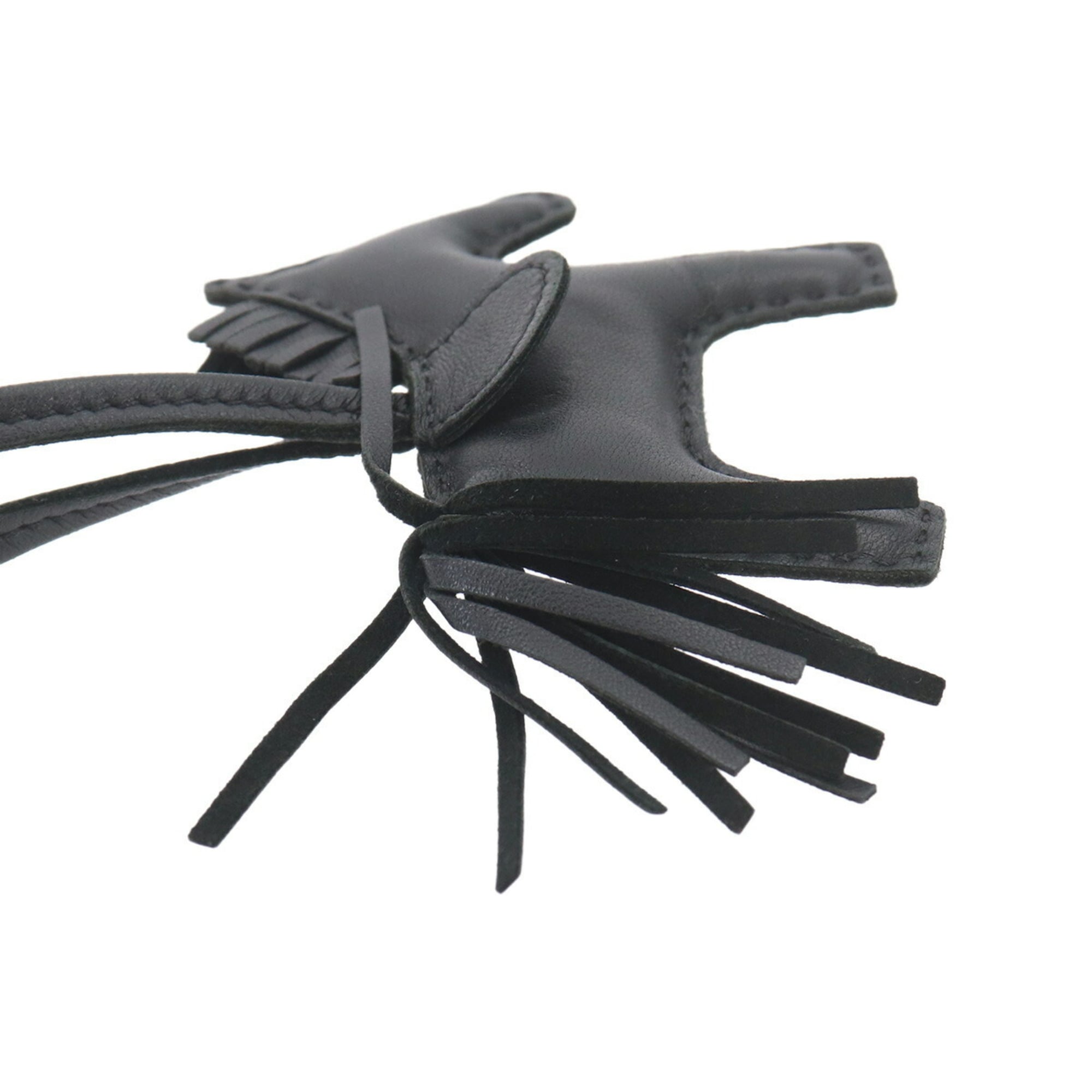 Hermes Rodeo PM So Black Accessory Bag Charm (Agneau Milo) — Like New