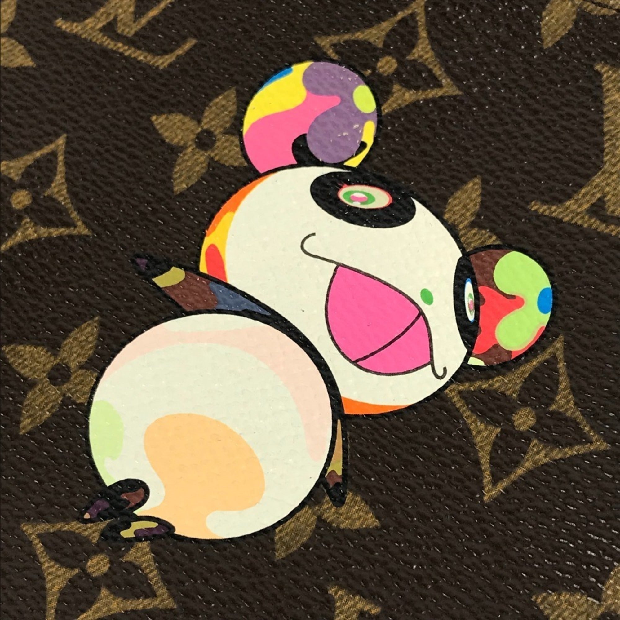 LOUIS VUITTON M51981 Monogram Panda Takashi Murakami Pochette Accessoires Bag Accessory Pouch Handbag Shoulder Canvas Women's Brown — Like New