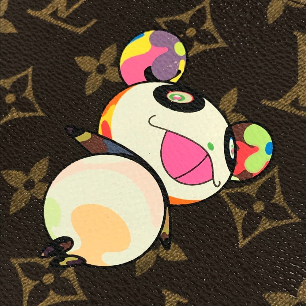 LOUIS VUITTON M51981 Monogram Panda Takashi Murakami Pochette Accessoires Bag Accessory Pouch Handbag Shoulder Canvas Women's Brown — Like New