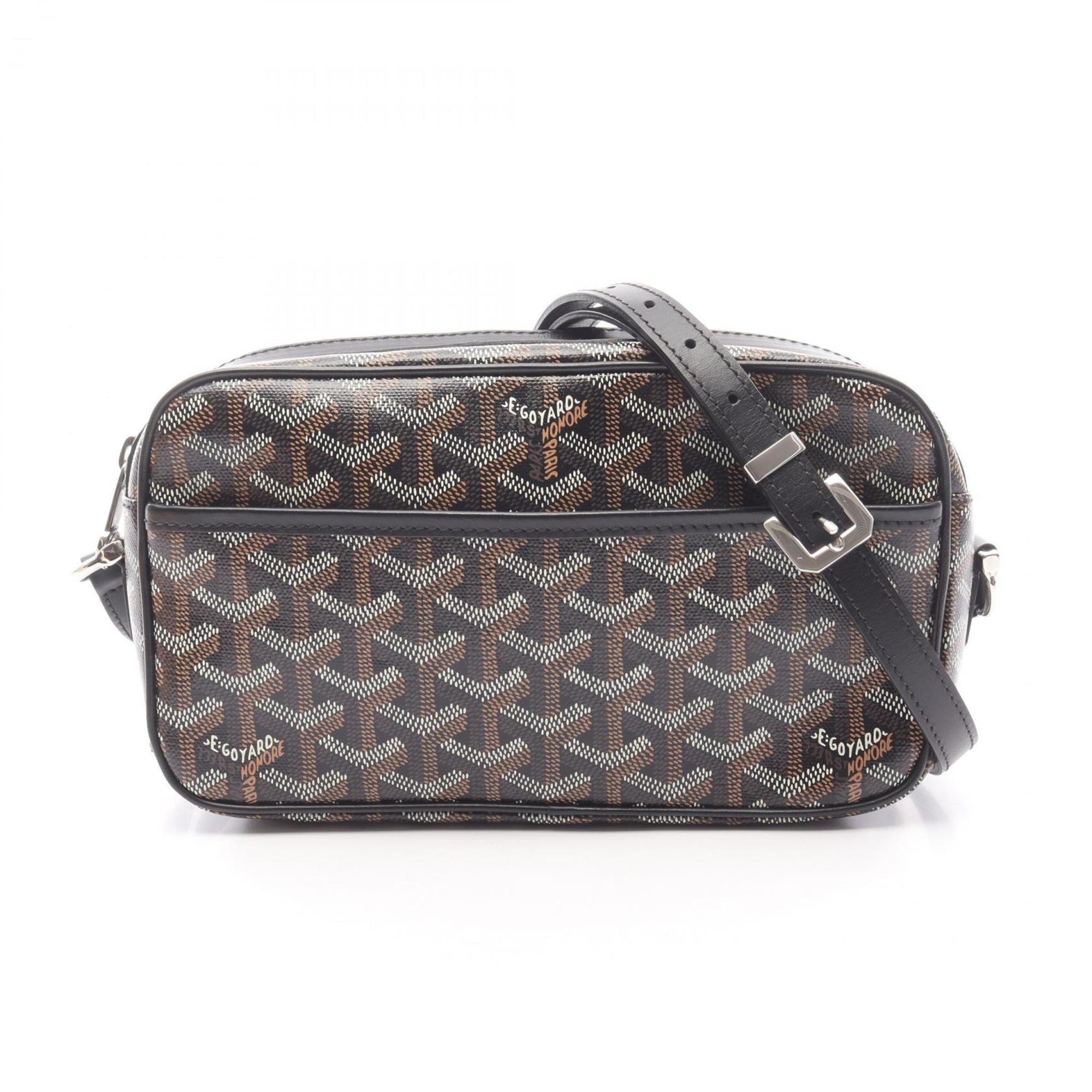 Goyard Cap Vert PM Shoulder Bag in Coated Canvas and Leather, Women's, Black/Multicolor, CAPVE2PMLTY01CL01P