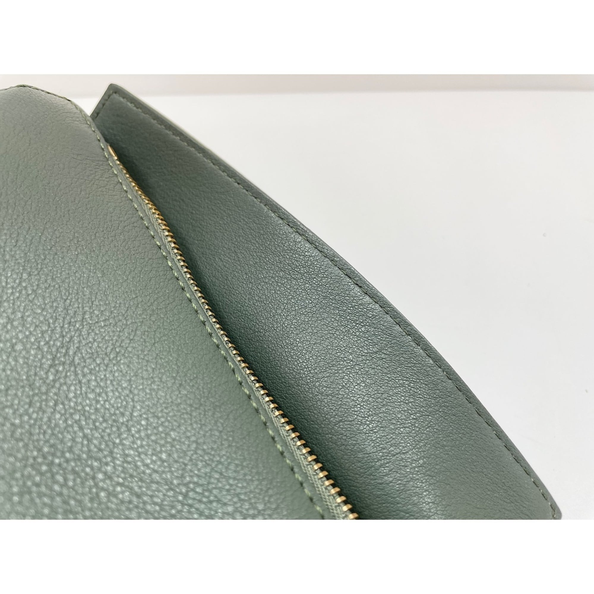 LOEWE Mini Puzzle Bag Shoulder Green — Like New