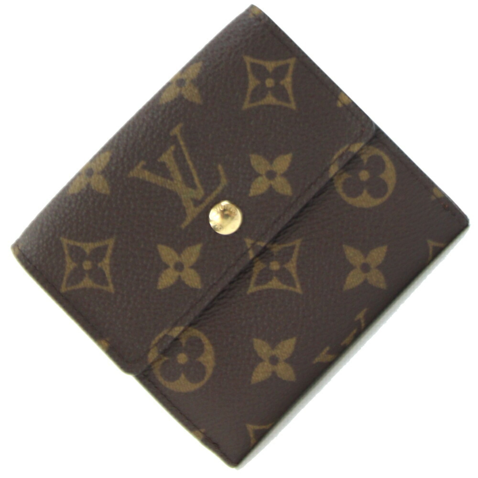 Louis Vuitton Monogram Porte Monnaie Double Wallet, Carte de Credit, M61652, Double-Sided Compact Women's, LOUIS VUITTON