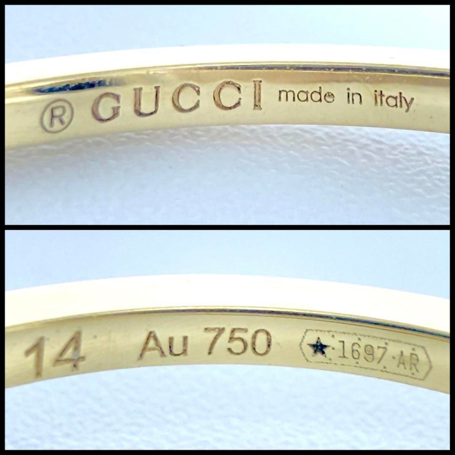 Gucci Women's and Men's Rings Tourmaline K18 Yellow Gold